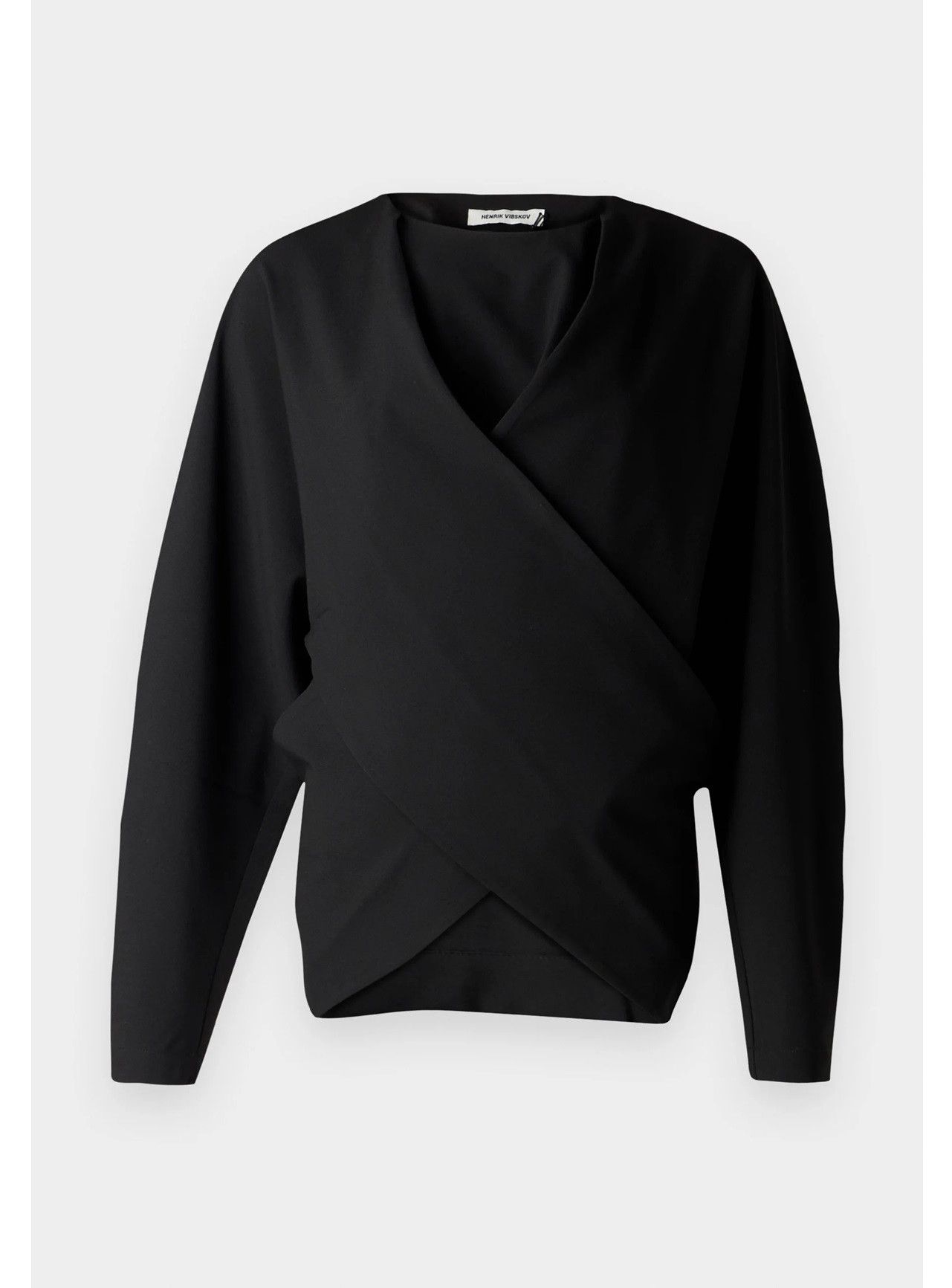 Henrik Vibskov Hazi Blouse Long Sleeve Top Black Size XS / US 0-2 / IT 36-38 - 1 Thumbnail