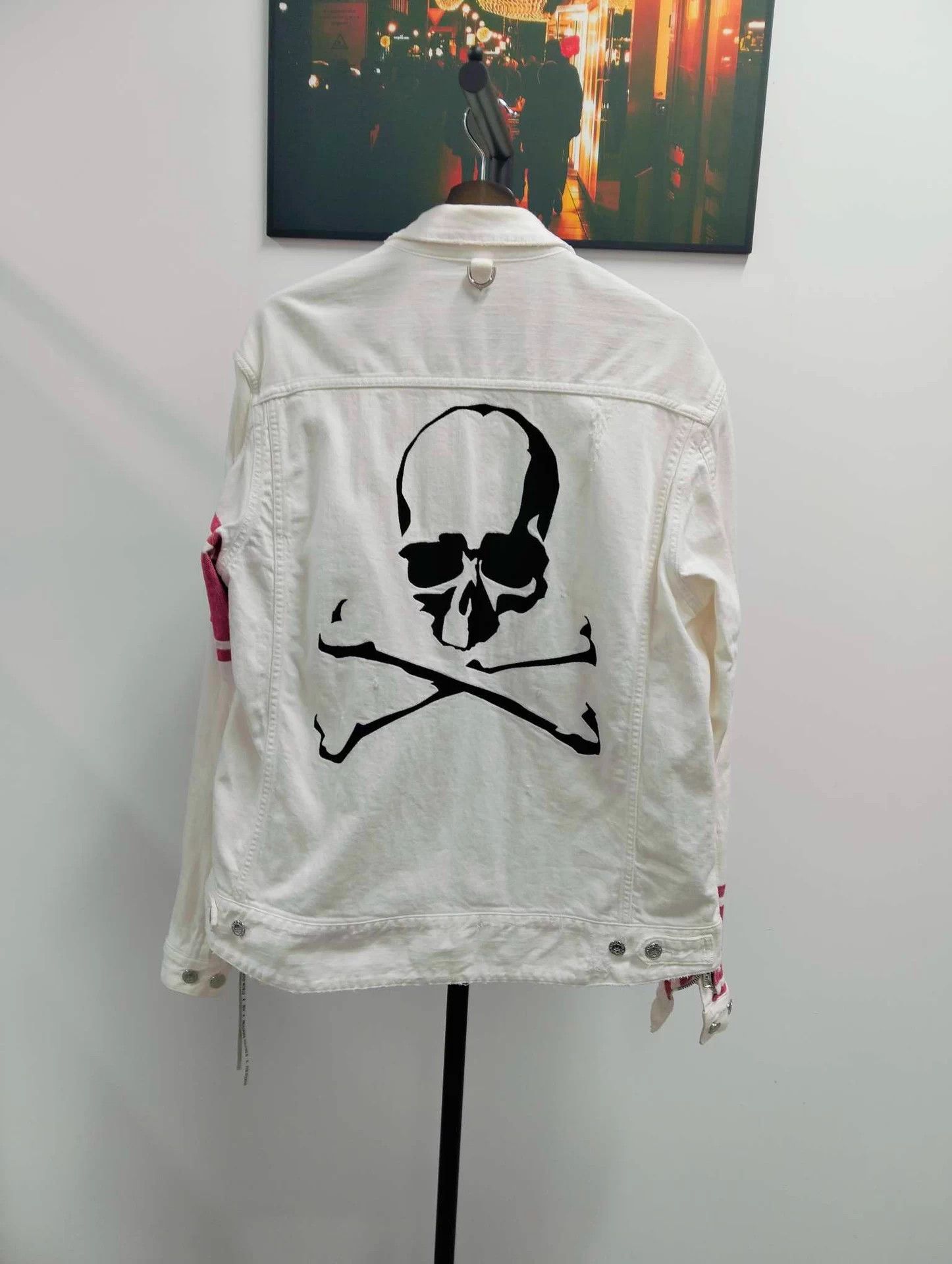Mastermind World Mastermind World White Denim Jacket M Size US M / EU 48-50 / 2 - 2 Thumbnail