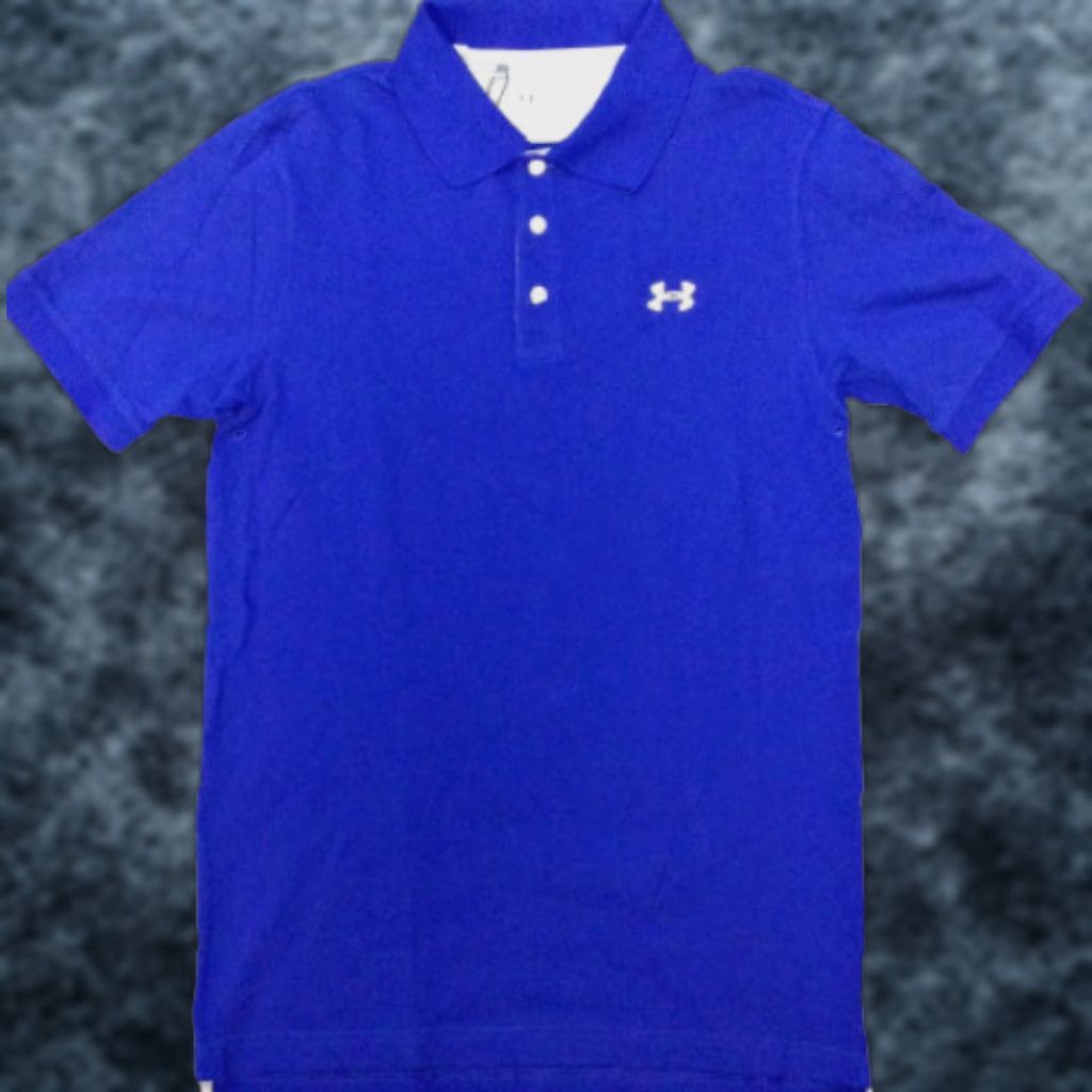 Under Armour Under Armour Polo Shirt Mens HeatGear Charged Cotton Navy Blue Golf Shirt S Size US S / EU 44-46 / 1 - 1 Thumbnail