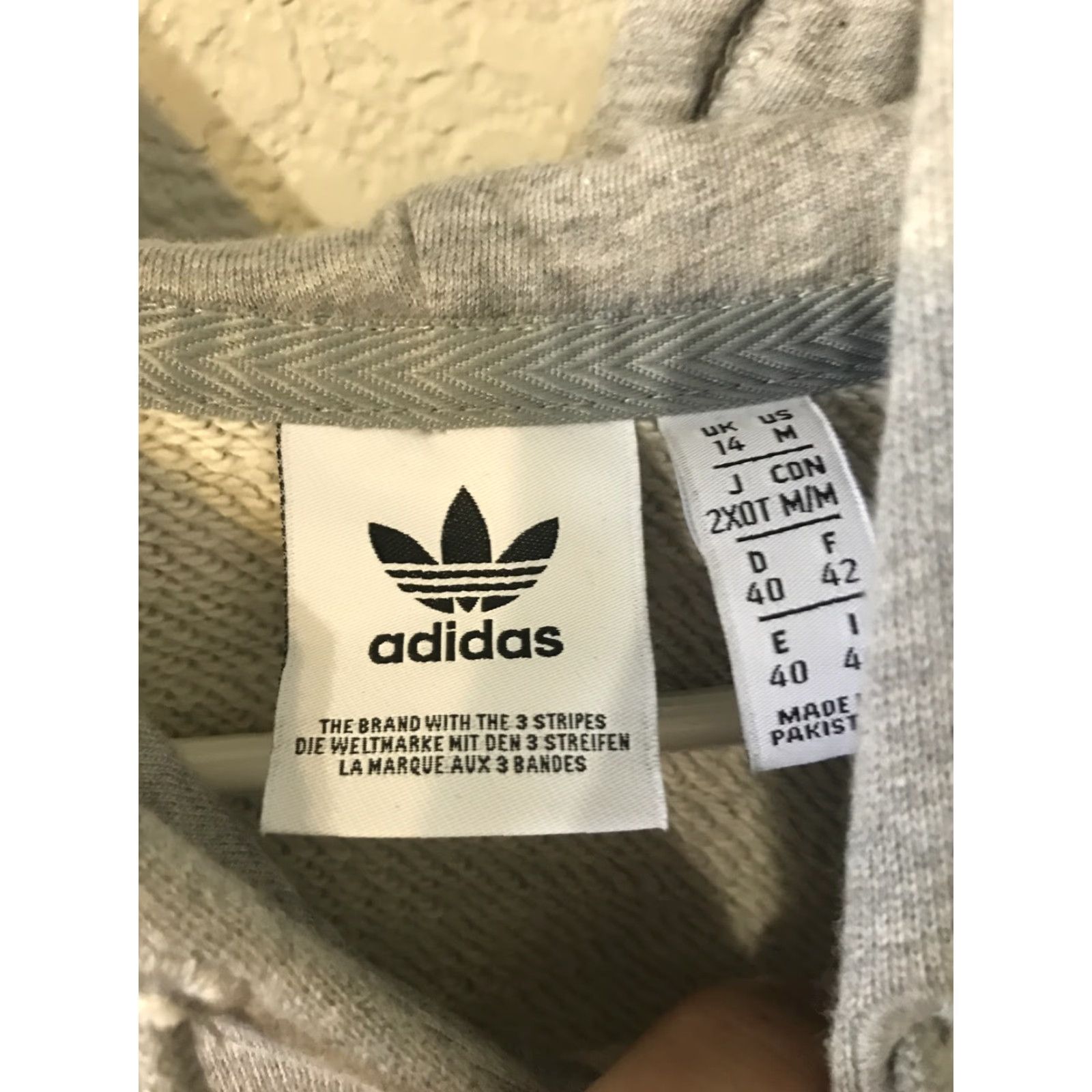 Adidas Adidas Hooded Sweatshirt Hoodie Gray Size M Size M / US 6-8 / IT 42-44 - 3 Thumbnail