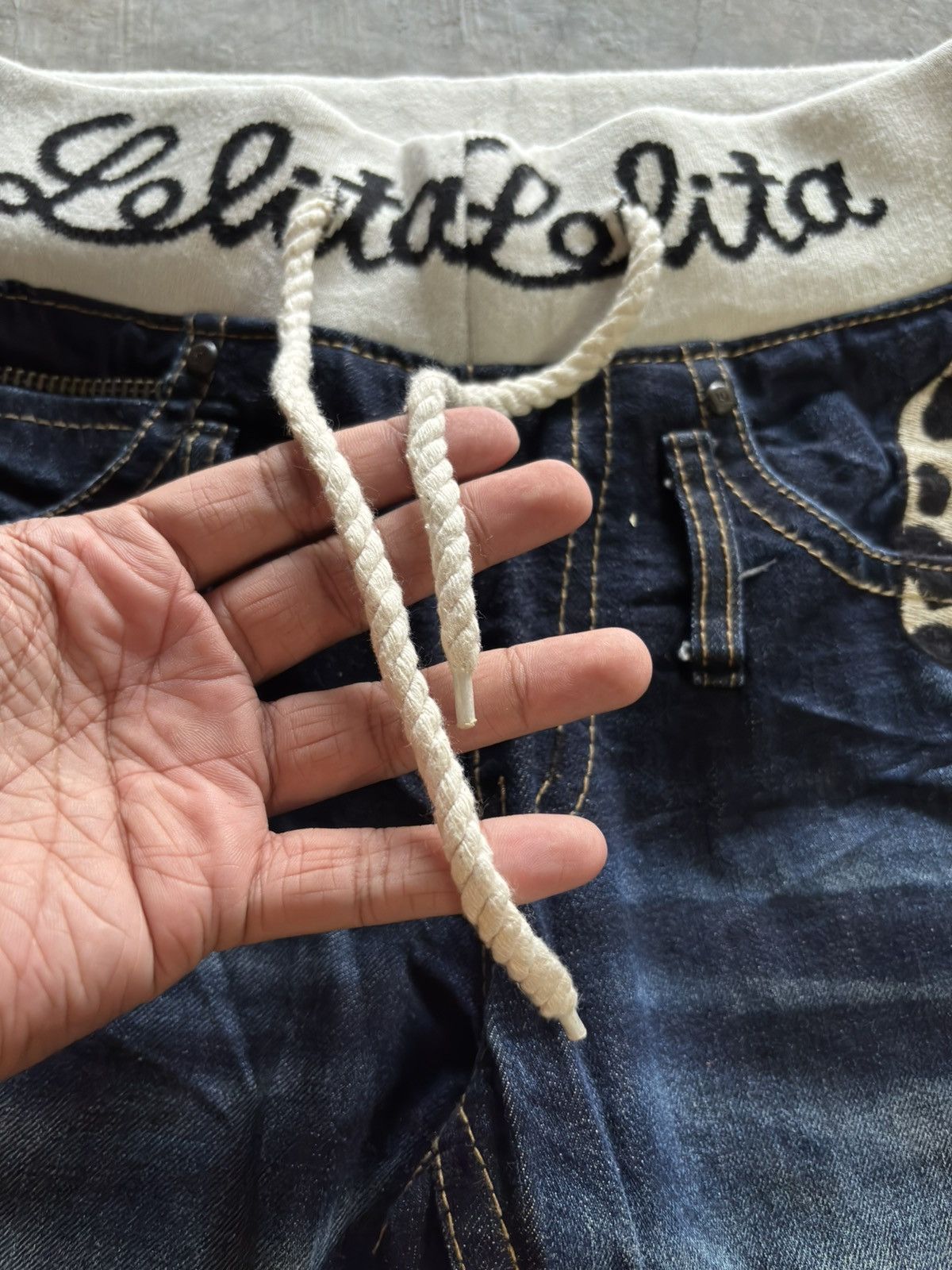 Japanese Brand LOLITA CONCERT CLUB elastic waist distressed yoshitomo nara Size US 29 - 3 Thumbnail