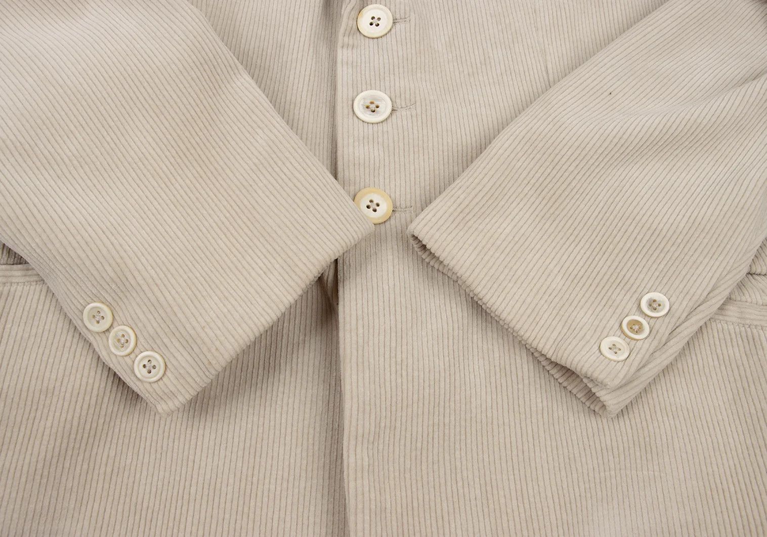 Yohji Yamamoto Yohji Yamamoto Corduroy 3B Jacket Beige M Size US M / EU 48-50 / 2 - 8 Thumbnail