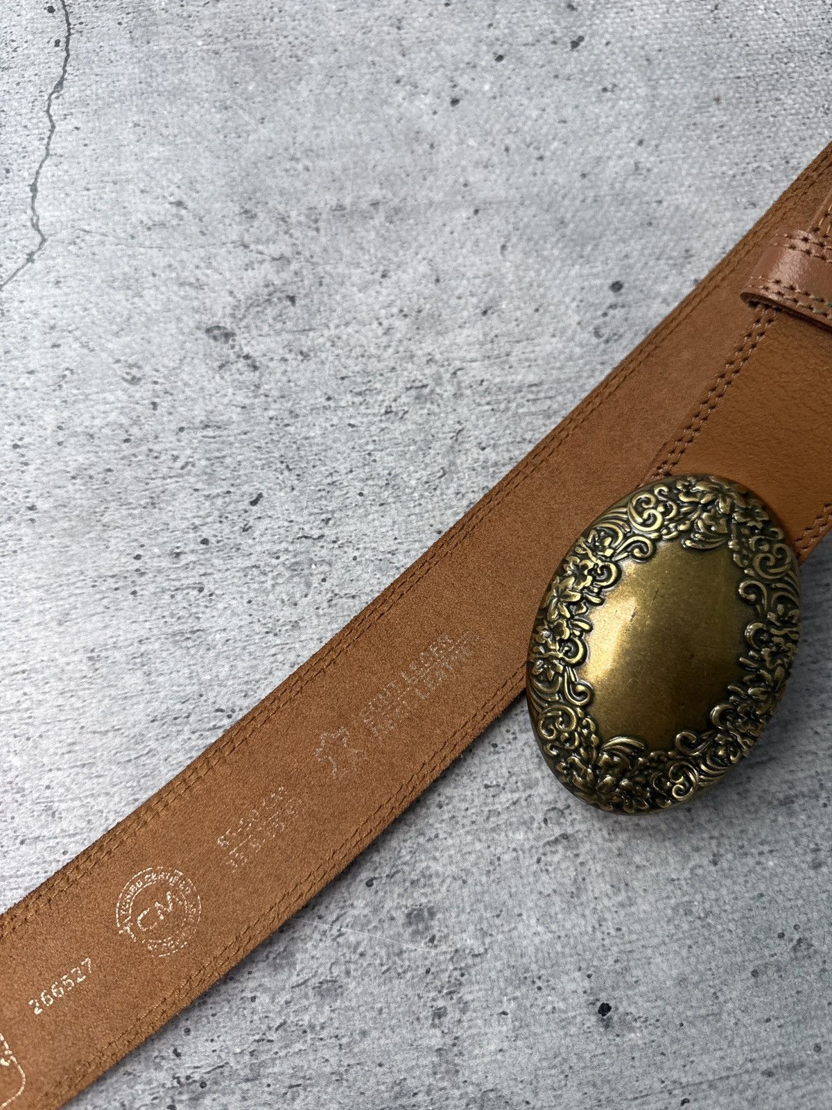 Japanese Brand 00’s NUMBER NINE STYLE JAPAN LEATHER RARE Y2K BELT VINTAGE Size ONE SIZE - 6 Thumbnail