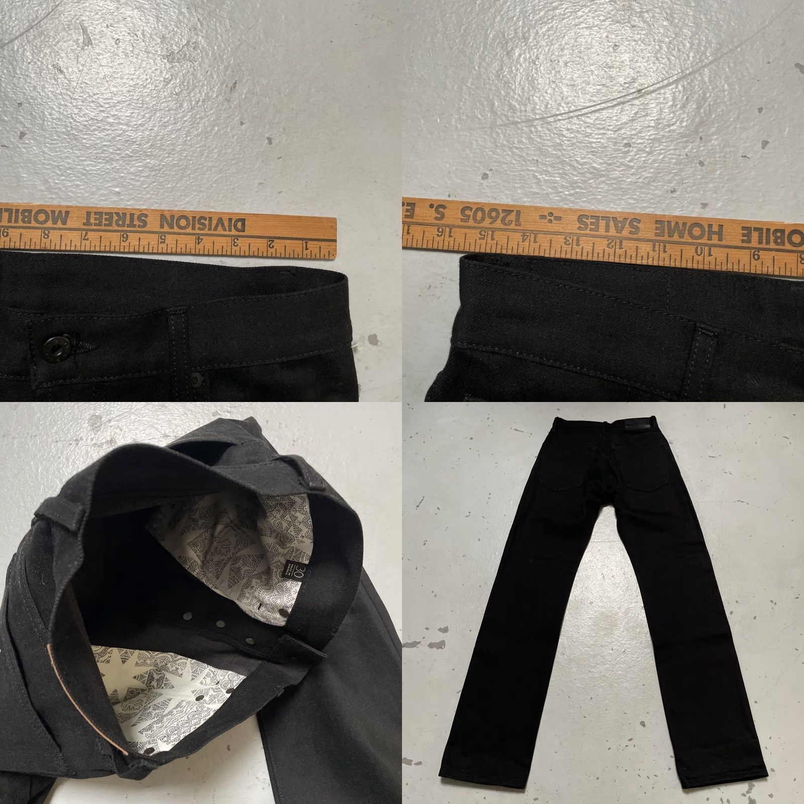 Vintage Ginew Jeans Unisex Adults 30 Dark Black Denim Work Straight NWOT? USA Made In USA Size 30 Jeans Size US 30 / EU 46 - 8 Thumbnail