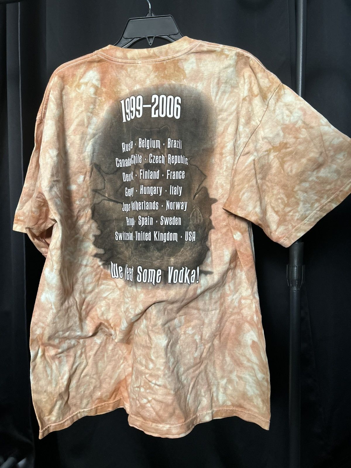 Gildan Sonata Arctica Tie-Dye Shirt Beige Cream Finland Power Metal Size US XL / EU 56 / 4 - 4 Thumbnail