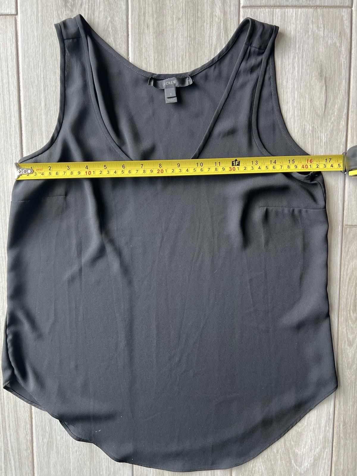J.Crew J.Crew Sleeveless Black Tank SZ 2 Size XS / US 0-2 / IT 36-38 - 2 Thumbnail