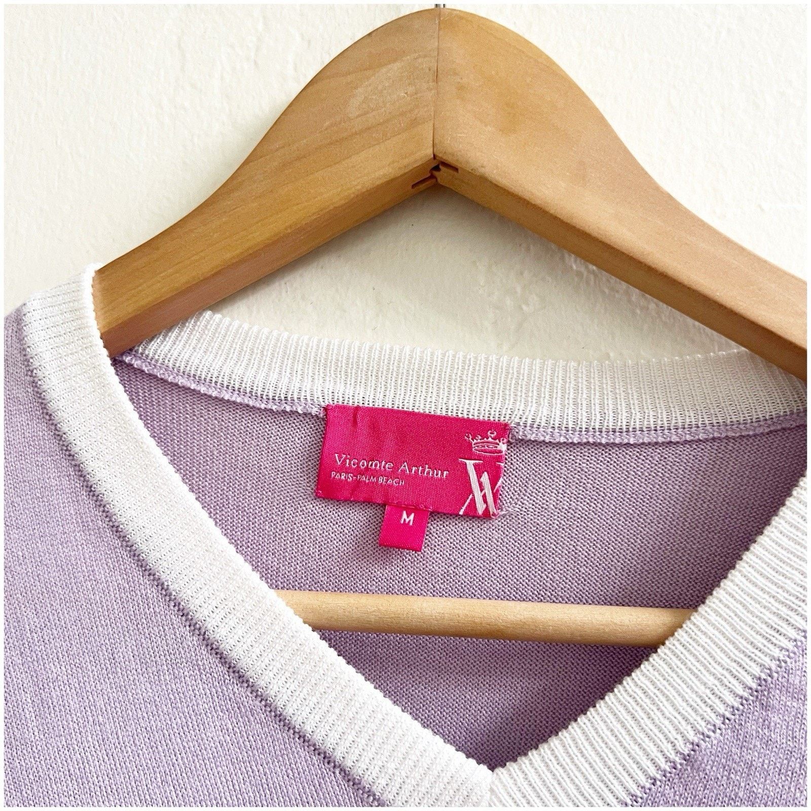J.Crew Vicomte Arthur Paris Sweater Purple Size Medium Pima Cotton Size US M / EU 48-50 / 2 - 7 Thumbnail