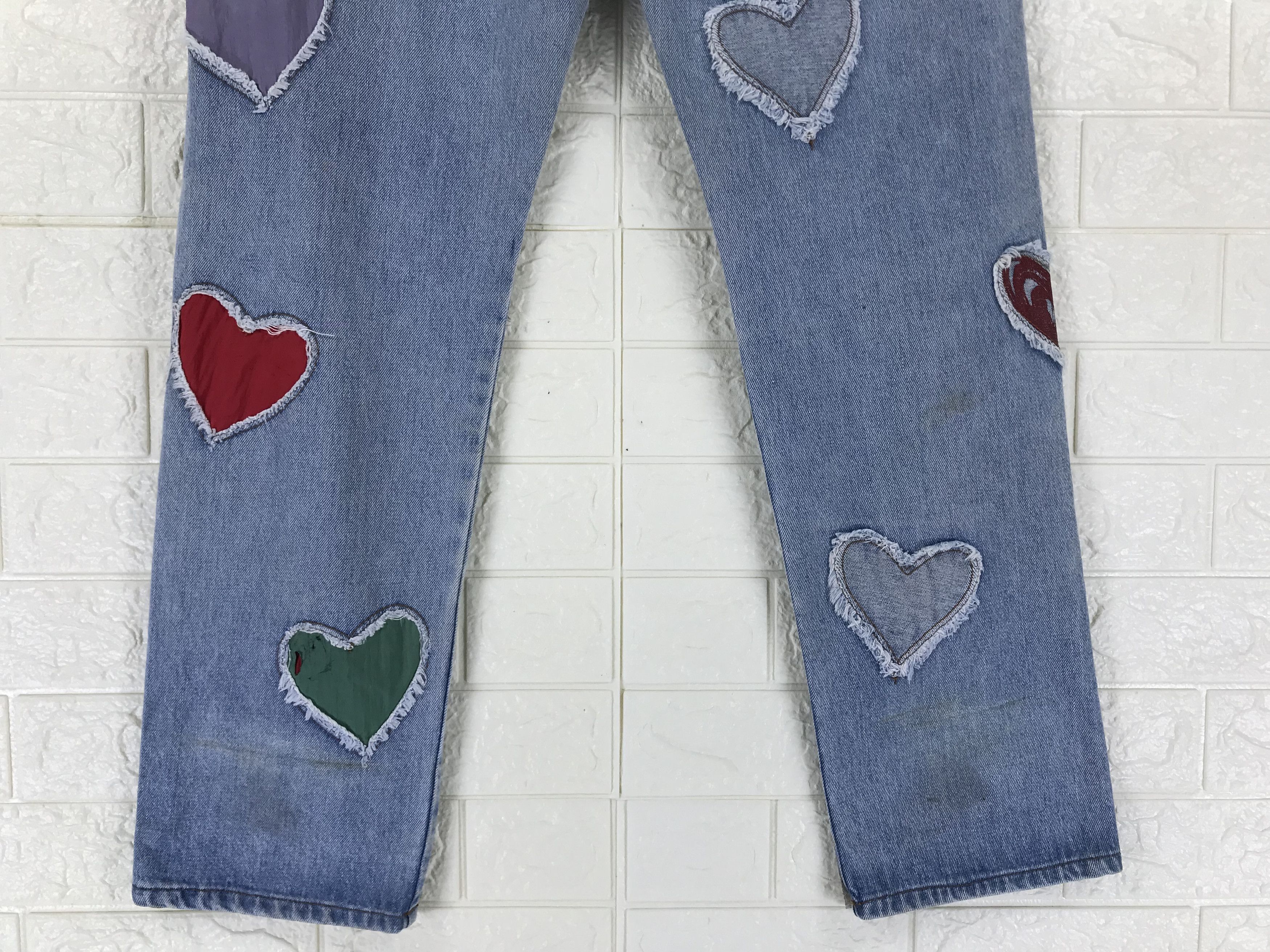 Japanese Brand RNA Inc Love Patched Jeans Size 27" / US 4 / IT 40 - 8 Thumbnail