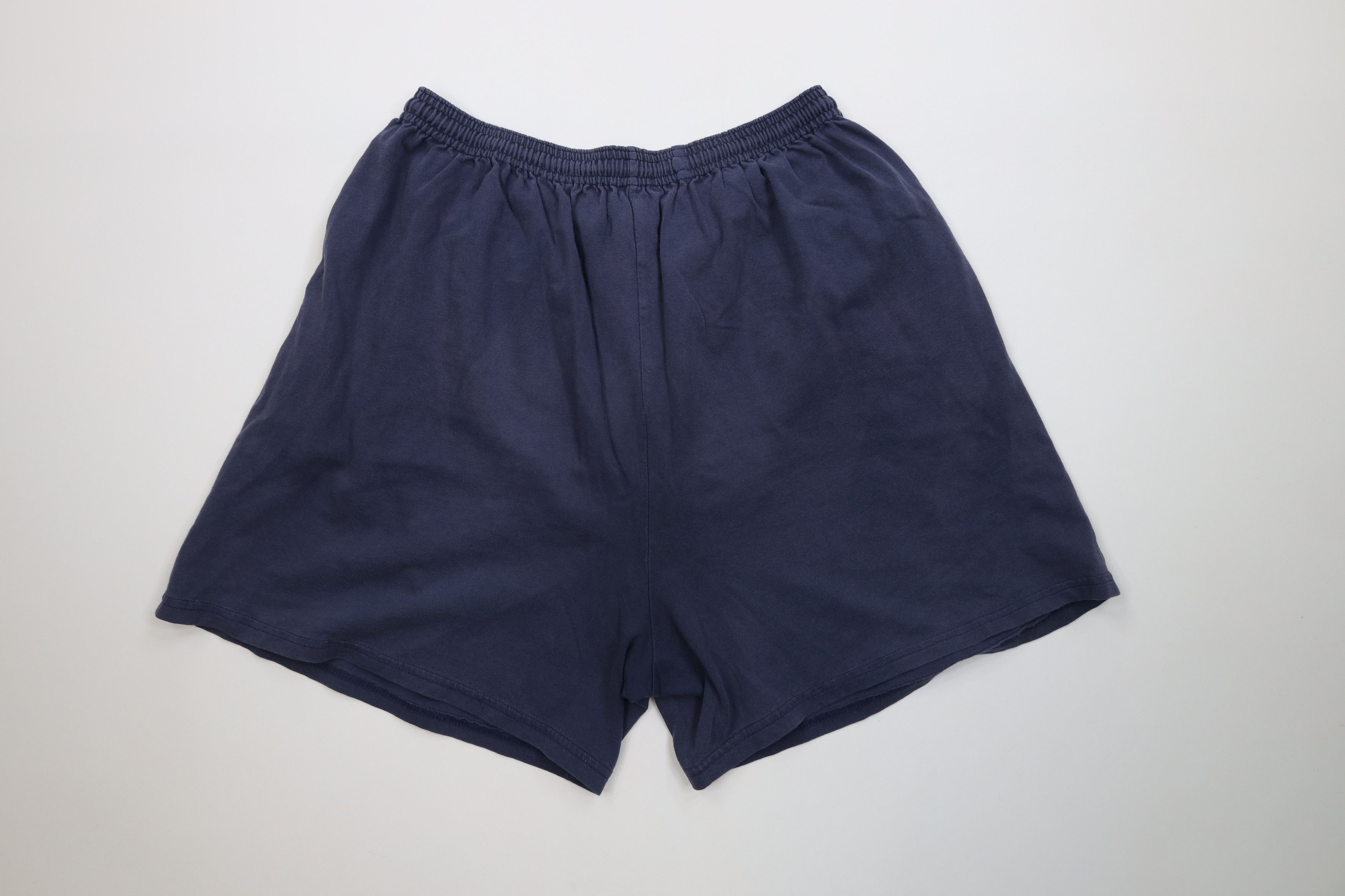 Vintage Vintage 90s Y2K Streetwear Blank Above Knee Dad Shorts Blue Size US 34 / EU 50 - 8 Thumbnail