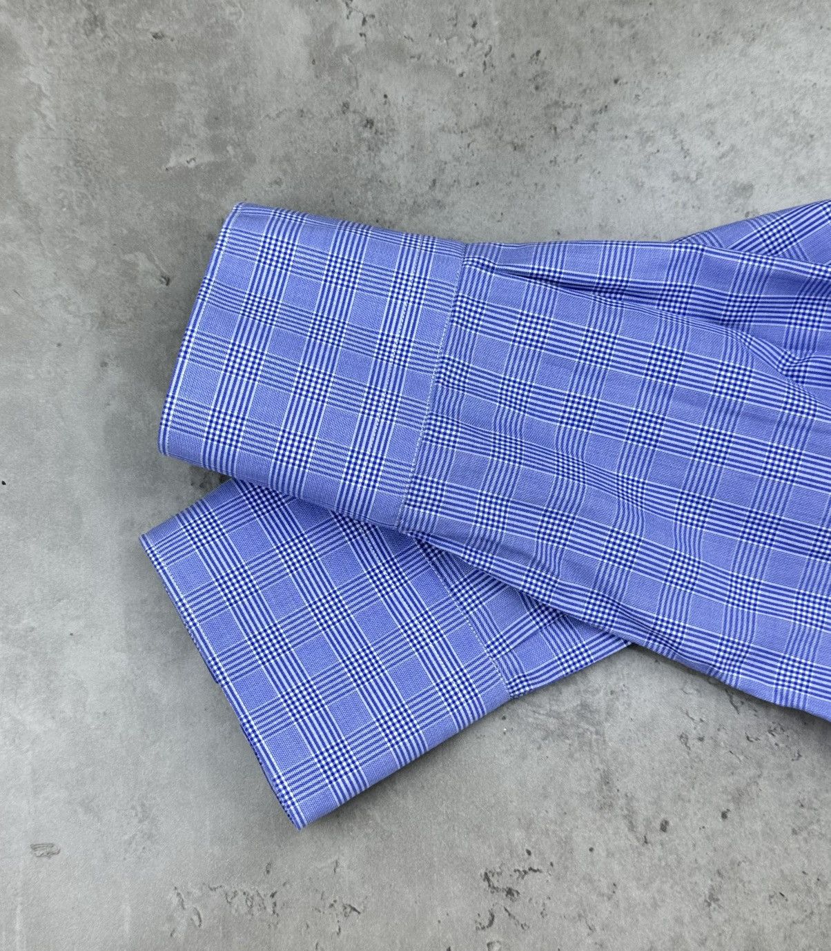 Suitsupply SUITSUPPLY Mens Blue Plaid Check Dress Shirt 2-Ply Cotton XL Size US XL / EU 56 / 4 - 3 Thumbnail