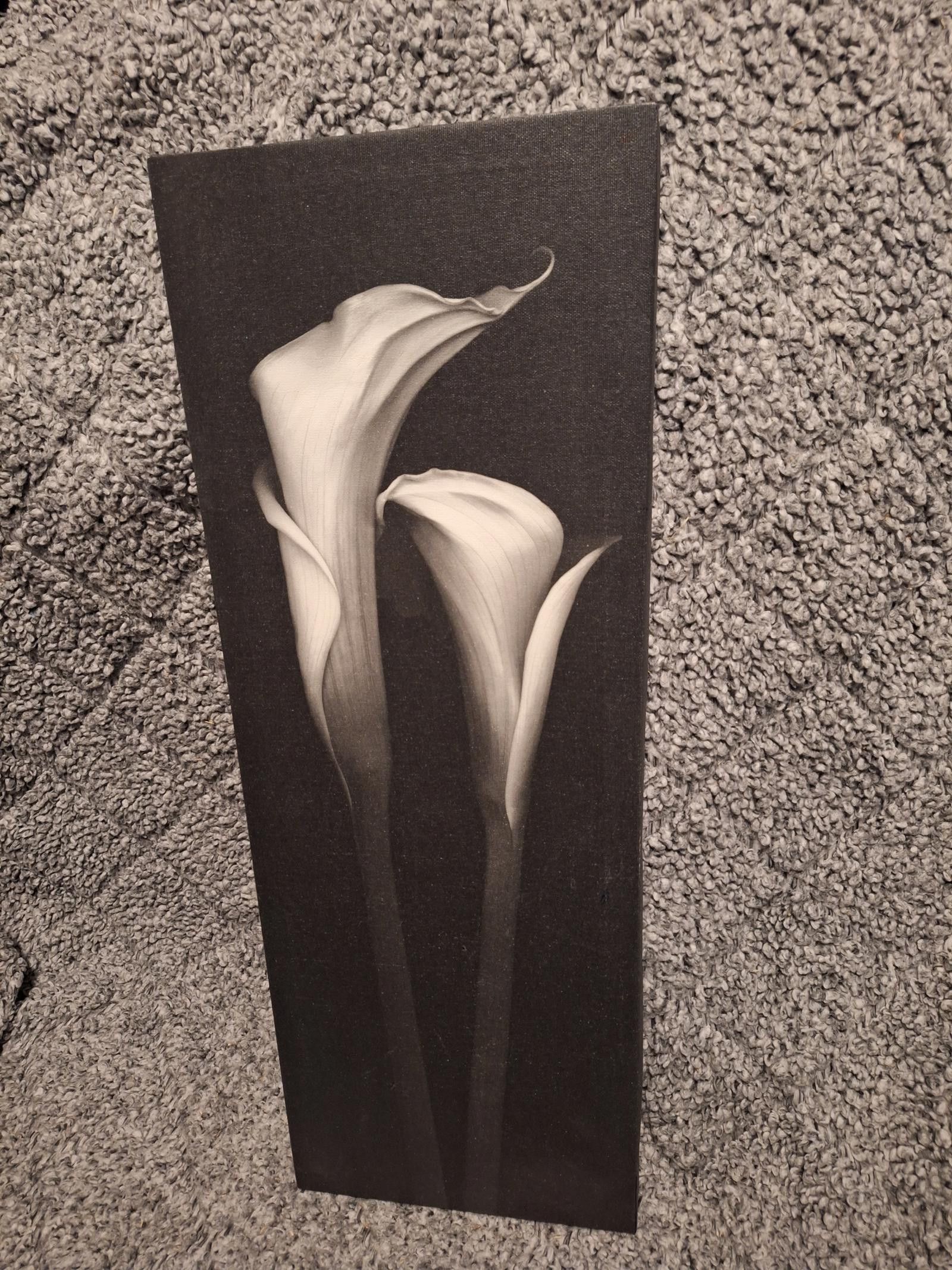 Designer Calla Lilly Flower Print - Black & White Wall Art Size ONE SIZE - 1 Thumbnail