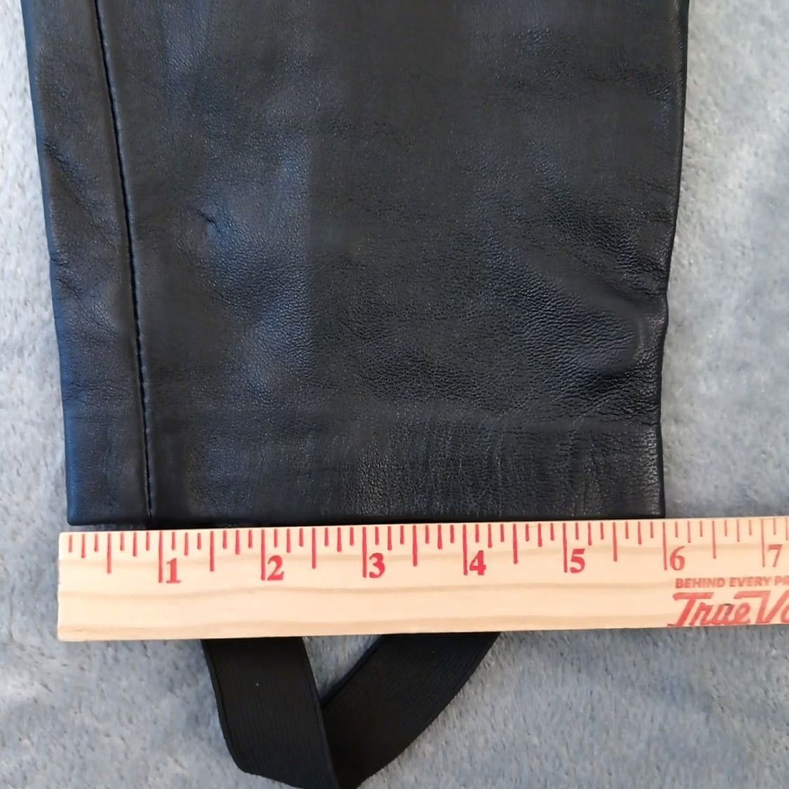 Vintage Lew Magram Pants Womens Size 12 Black High Waist Leather Lined Stirrup Ankle Zip Size 34" / US 12 / IT 48 - 6 Thumbnail