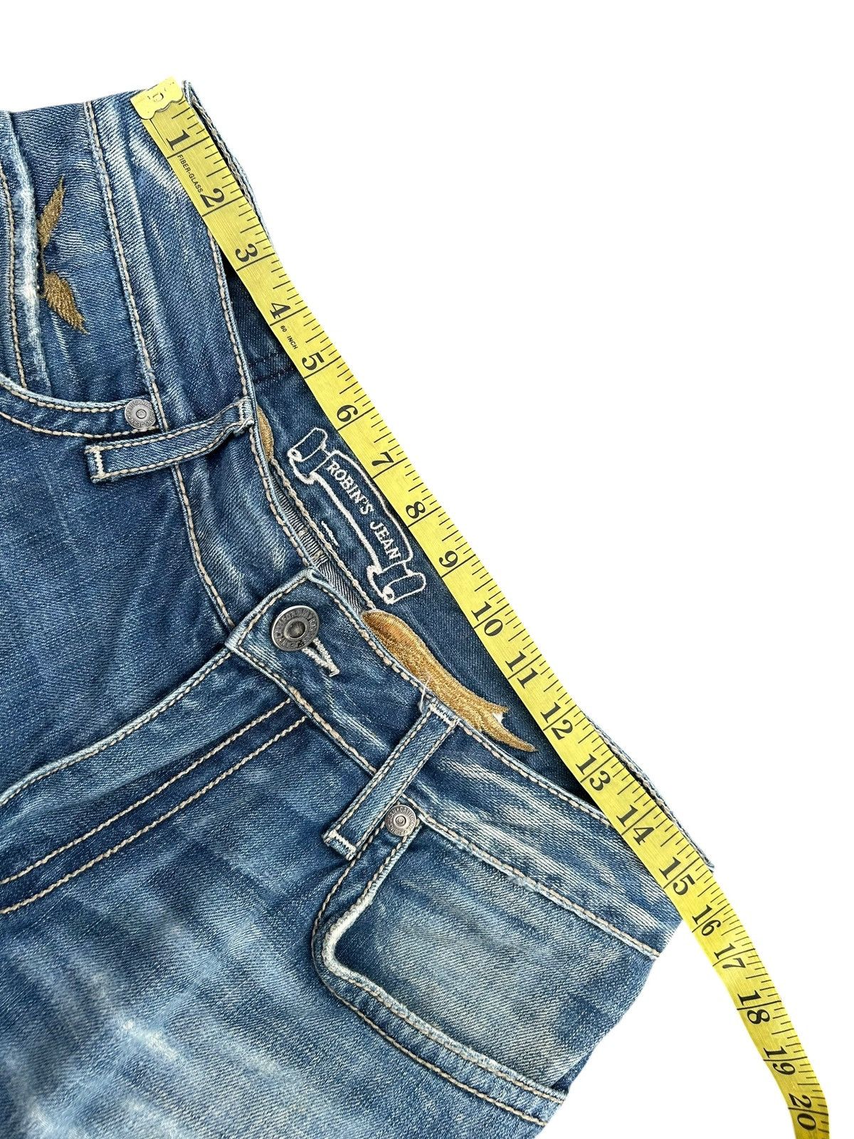 Robins Jeans ROBINS JEANS DISTRESSED DENIM JEANS Size US 31 - 18 Thumbnail