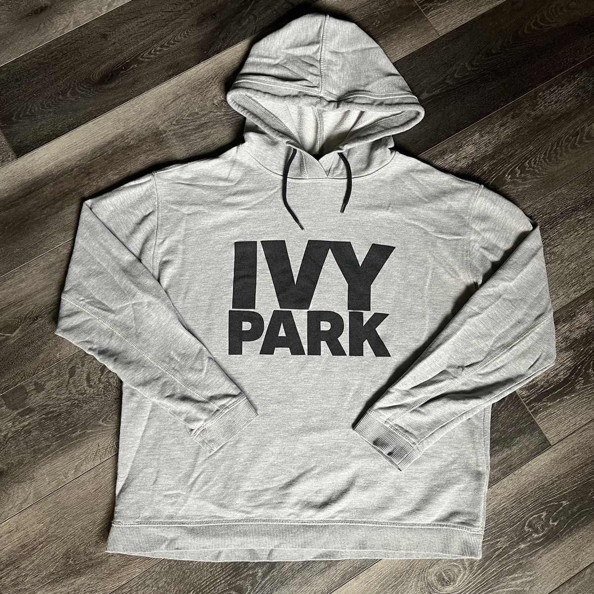 Beyonce Ivy Park Spellout Logo Grey Logo Hooded Sweatshirt Hoodie