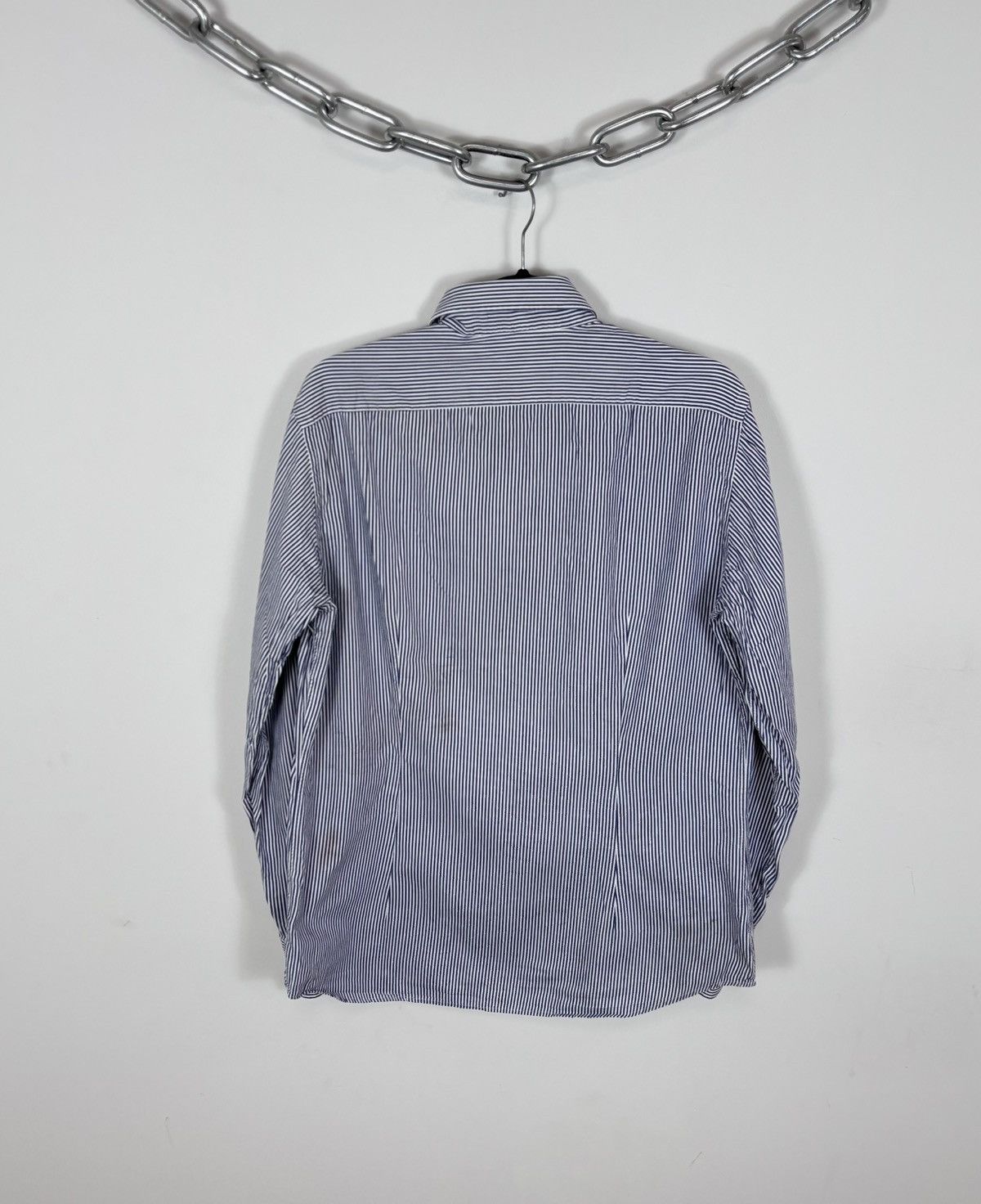 Roberto Cavalli Roberto Cavalli Men’s Striped Button Up Long Sleeve Shirt Size US L / EU 52-54 / 3 - 15 Thumbnail