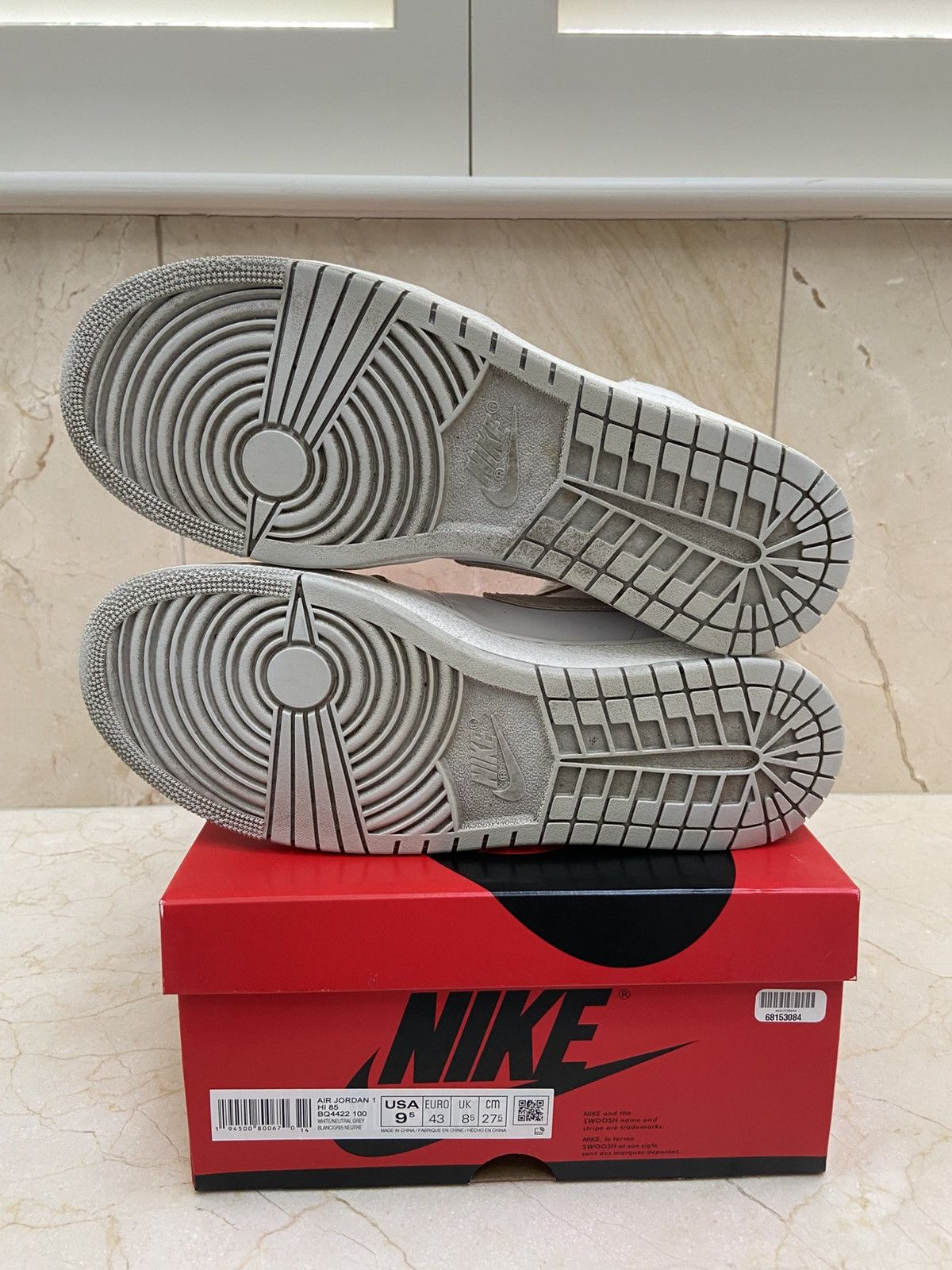 Jordan Brand Jordan 1 Retro High 85 Neutral Grey Coffee Dyed Size US 9.5 / EU 42-43 - 9 Thumbnail