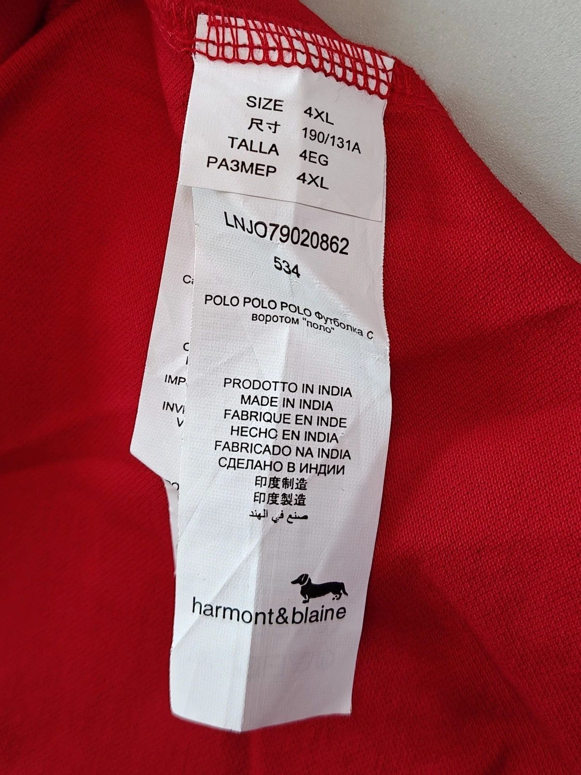 Harmont & Blaine Harmont & Blaine Shortsleeves Polo Shirt ASM / 31 Size US XXL / EU 58 / 5 - 7 Thumbnail