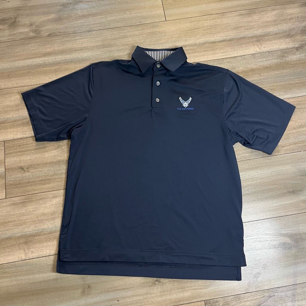 Footjoy FootJoy Air Force Navy Athletic Workout Golf Polo Men Medium Size US M / EU 48-50 / 2 - 1 Thumbnail