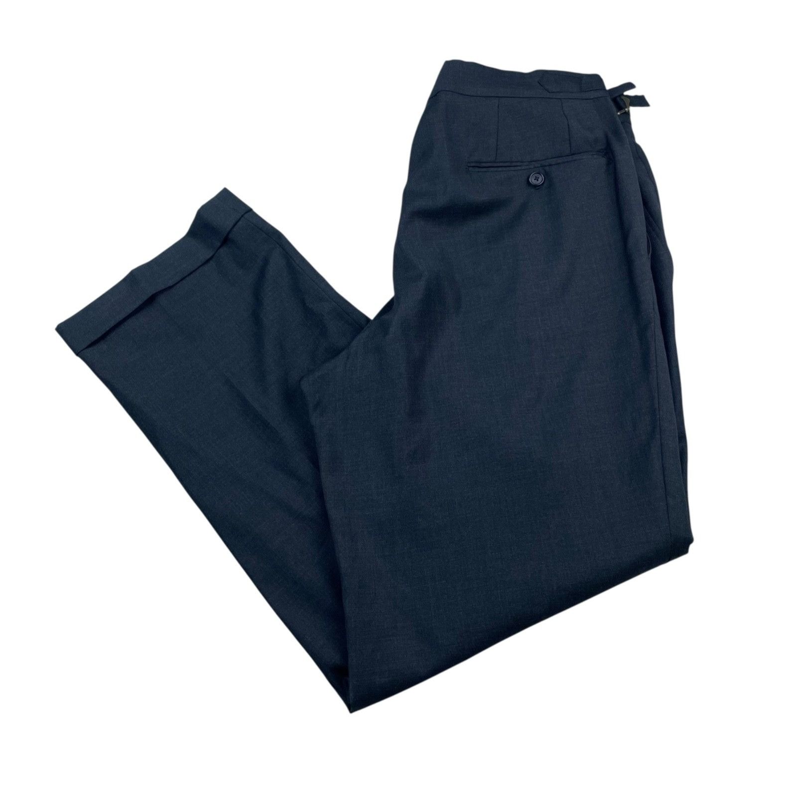 Other Dormeuil Men's 100% Wool Surgeon's Cuffs Suit Charcoal Gray Size 38S - 12 Thumbnail