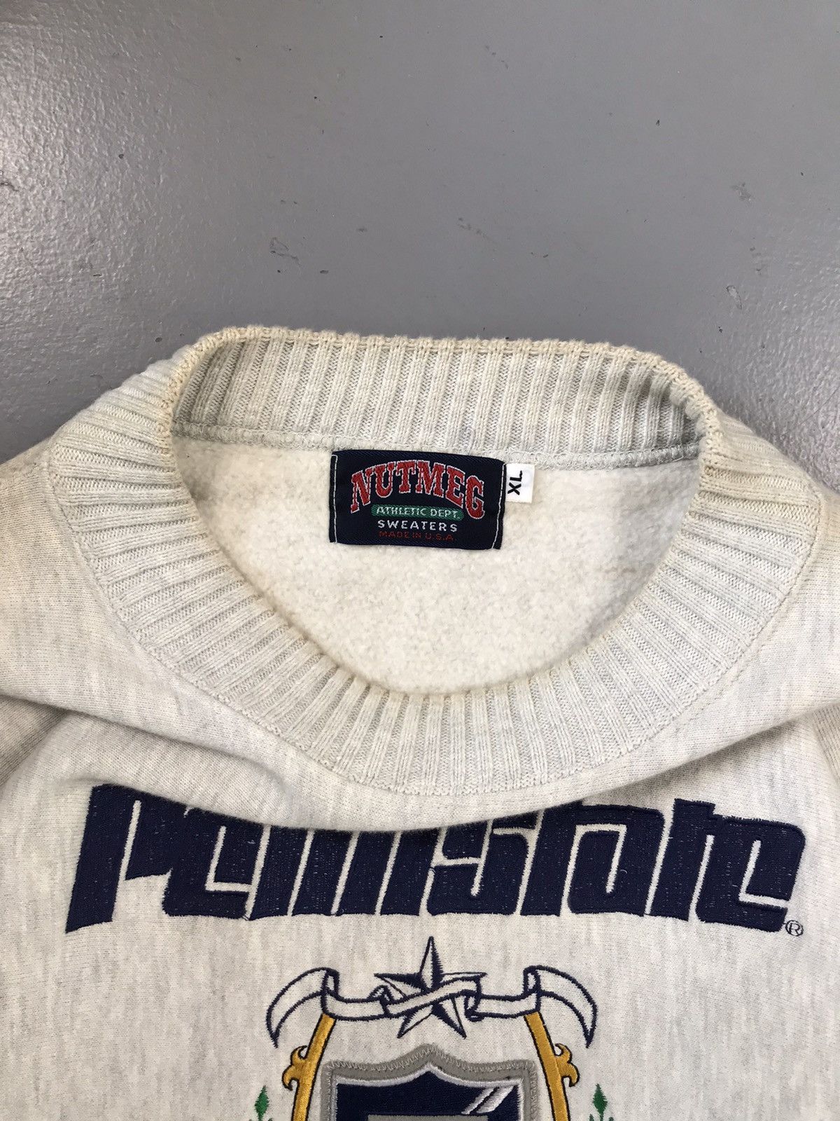 Nutmeg × Vintage Vintage 90s nutmeg nittany lions spell out crew neck Size US XL / EU 56 / 4 - 3 Thumbnail
