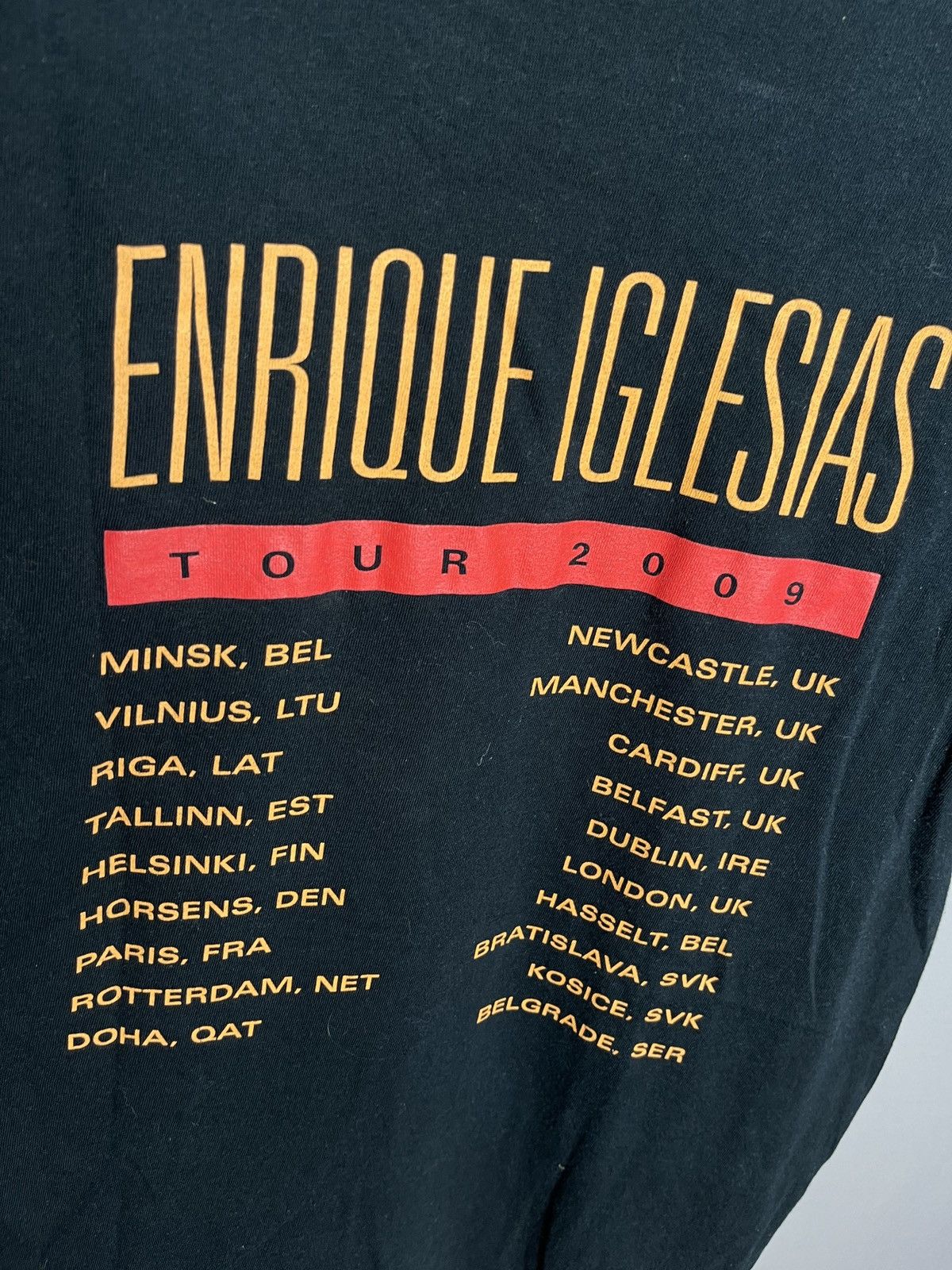 Band Tees Tour 2009 Enrique Iglesias T-Shirt All Over Print Music Size US L / EU 52-54 / 3 - 6 Thumbnail