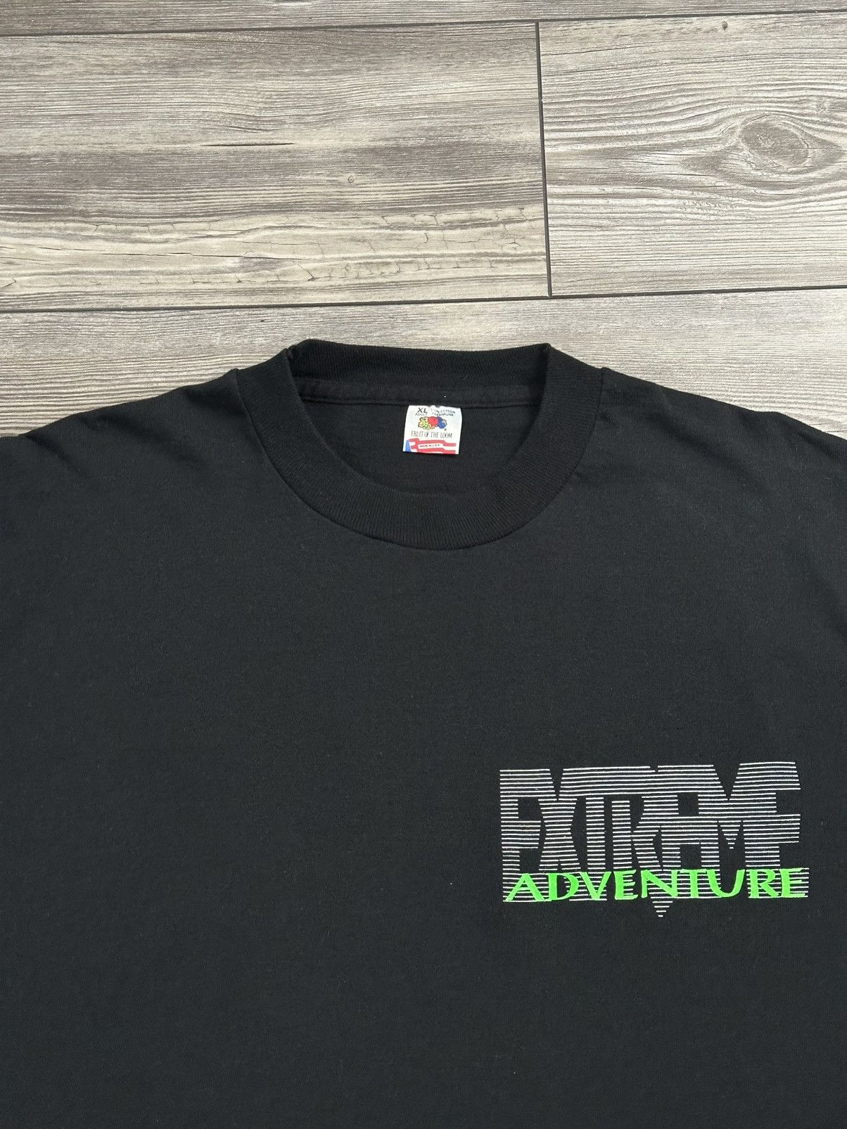 Fruit Of The Loom × Vintage Vintage 90’s Extreme Adventure Snowboarding Longsleeve Size US XL / EU 56 / 4 - 4 Thumbnail