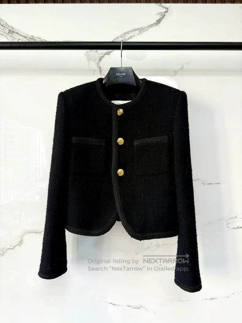 Celine CELINE size 34 Black King Kong Three-Button Jacket, Outerw Size S / US 4 / IT 40 - 1 Thumbnail