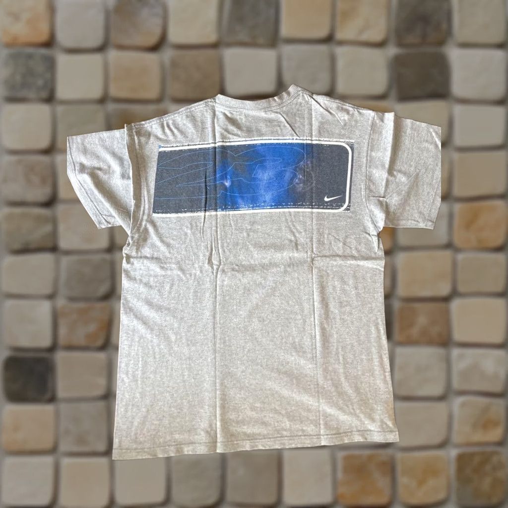 Nike VINTAGE NIKE Michael Jordan T-shirt 90s White Tag Gray M Men Short Sleeve Round Neck Logo Size US M / EU 48-50 / 2 - 1 Thumbnail