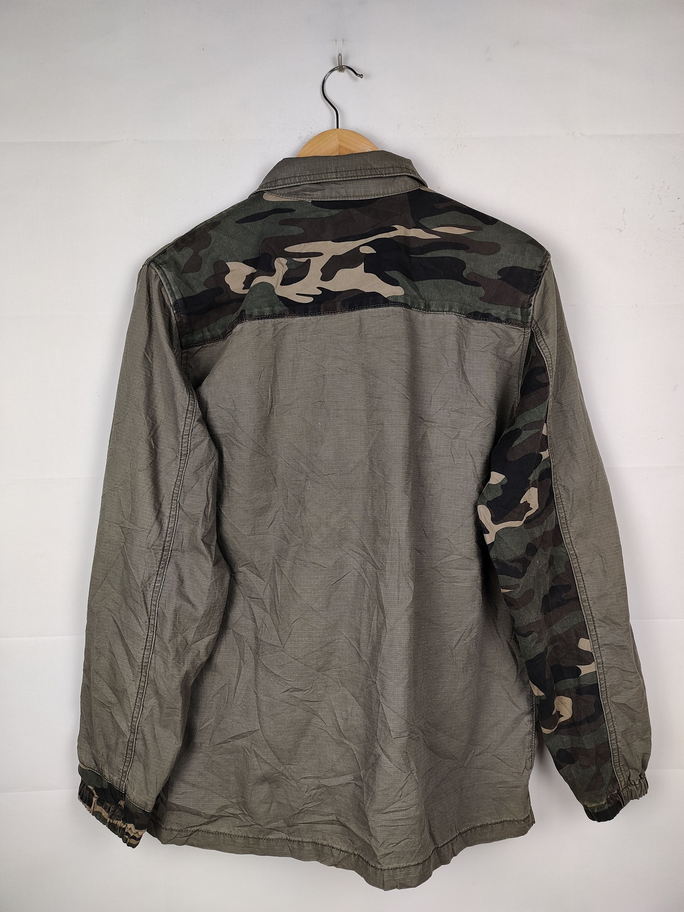 Alpha Industries × Vintage Vintage Alpha Industries Camo Patchwork Military Jacket Size US L / EU 52-54 / 3 - 4 Thumbnail
