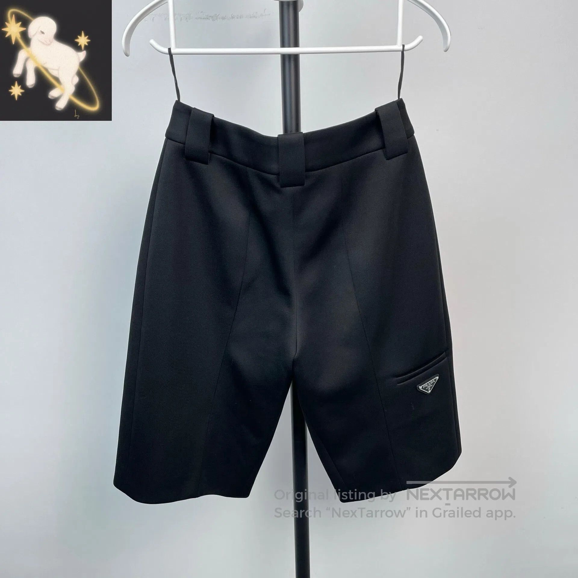 Other Prada Black Classic Triangular Logo Cycling Shorts| Size US 38 / EU 54 - 1 Thumbnail