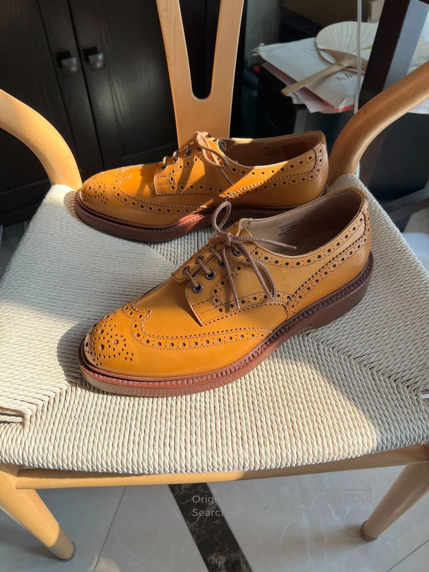 Tricker's Tricker's Bourton Brogue Derby Shoes. Size US 11 / EU 44 - 2 Thumbnail