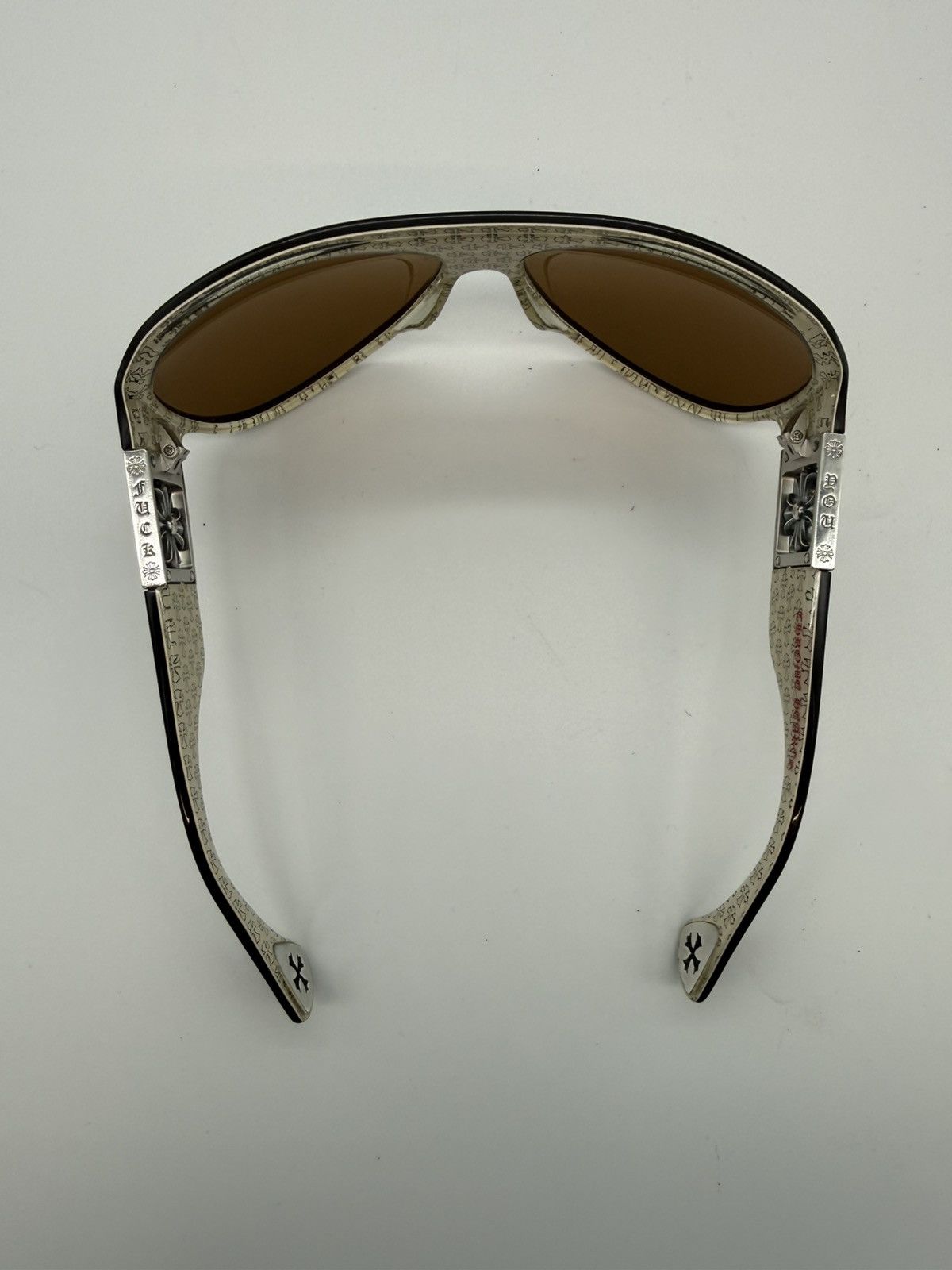 Chrome Hearts Chrome Hearts "FUCK YOU" Aviator Sunglasses – Cross Print Size ONE SIZE - 5 Thumbnail