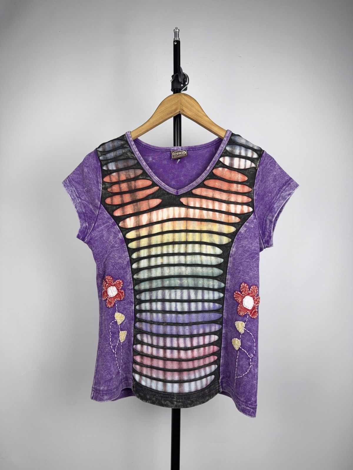 Japanese Brand 00s Retro Y2K Japanese Shredded Top Cyber Grunge Archive XL Size XL / US 12-14 / IT 48-50 - 1 Thumbnail