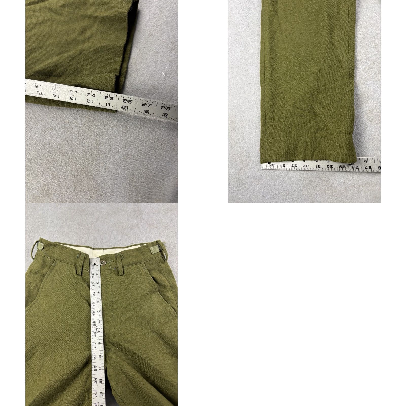 Vintage VINTAGE Army Green Wool Pants M-1951 Size XS Regular Straight Leg Workwear Mens Size US 27 - 8 Thumbnail