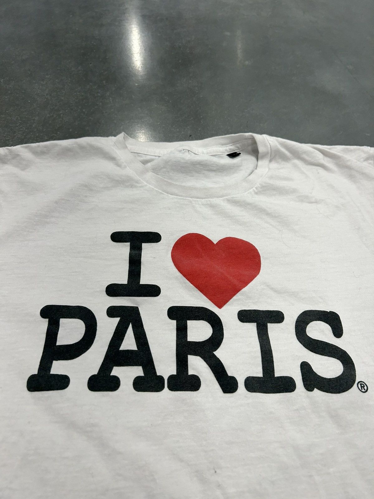 Other White and red I ❤️ Paris t-shirt Size US XL / EU 56 / 4 - 2 Thumbnail