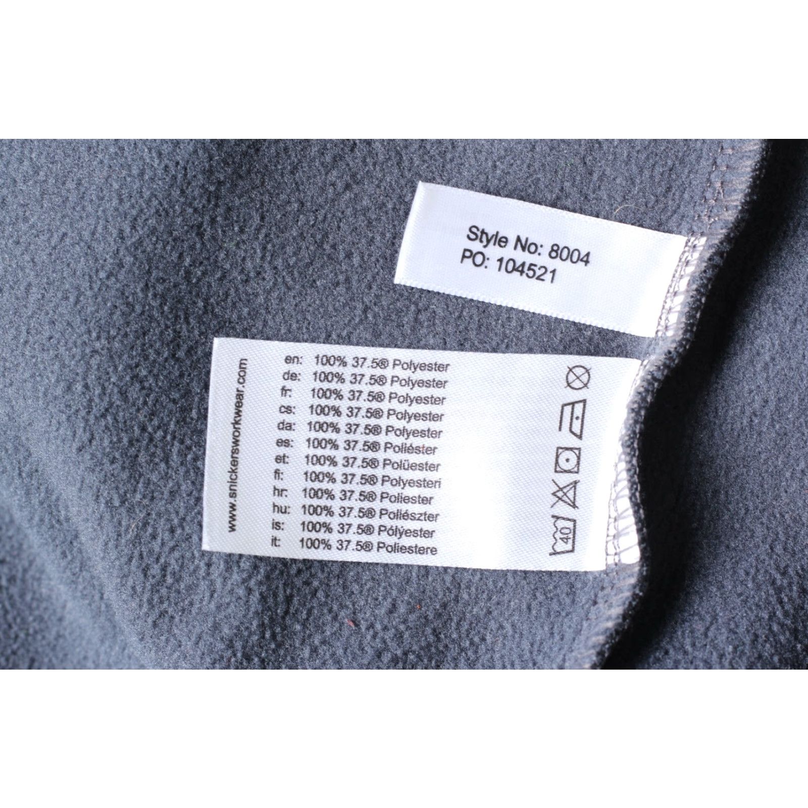 Kickers Snickers 8004 AllroundWork 37.5 Fleece Jacket Men Size XL Blue Logo Zipped Pockets Mid-Length Casual Workwear Jacket Mens XL Blue Size US XL / EU 56 / 4 - 6 Thumbnail