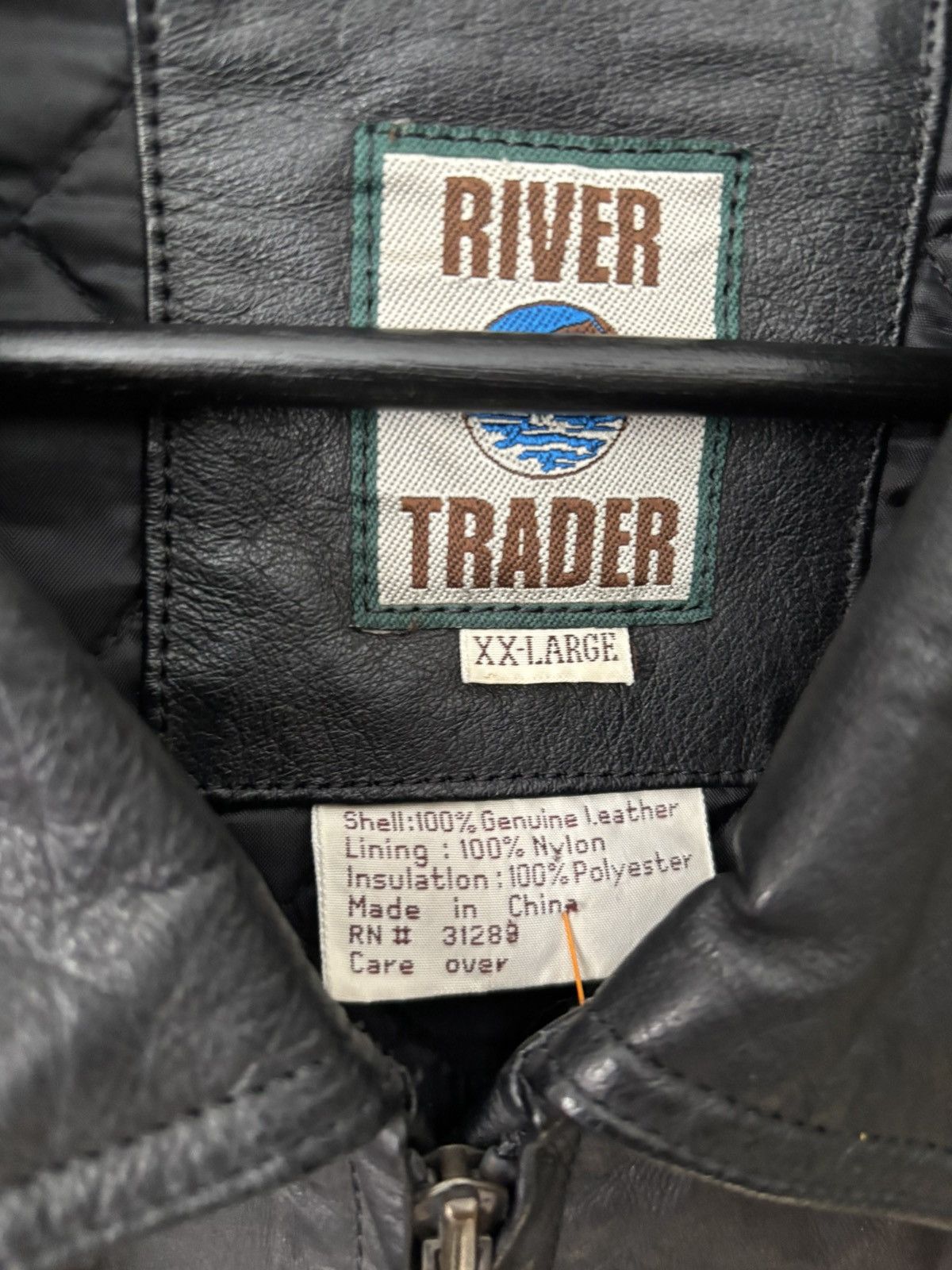 Vintage Vintage River Trader Genuine Leather Jacket — XXL Size US XXL / EU 58 / 5 - 2 Thumbnail