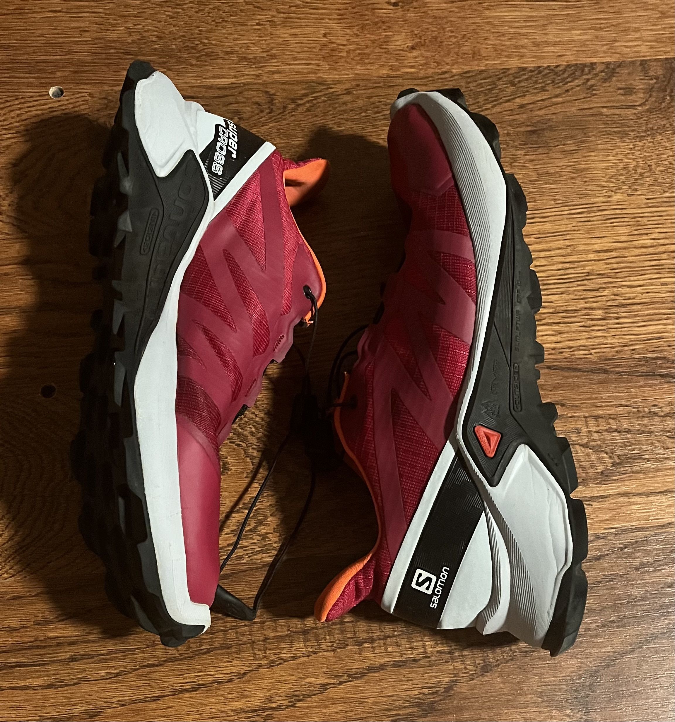 Salomon Salomon Supercross Pink Orange Trail Running Shoes Size US 8 / IT 38 - 2 Thumbnail
