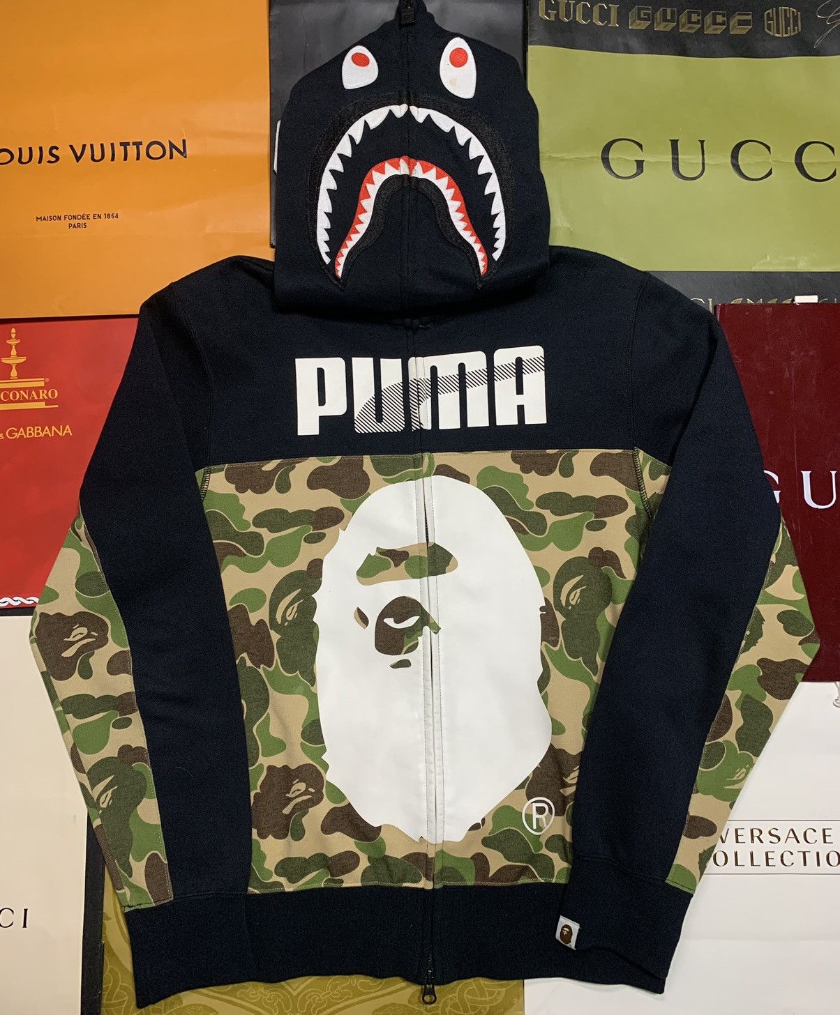 Bape Puma Shark Hoodie | Grailed