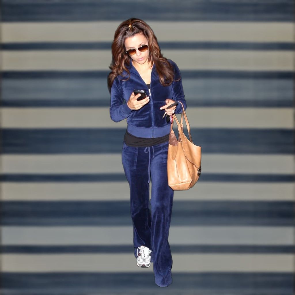 Juicy Couture Juicy Couture Tracksuit Womens XL Velour Hoodie Low Rise Pants 30x30 Blue 90s Designer Outdoor Casual Lounge Set Womens0.12 Size XL / US 12-14 / IT 48-50 - 1 Thumbnail