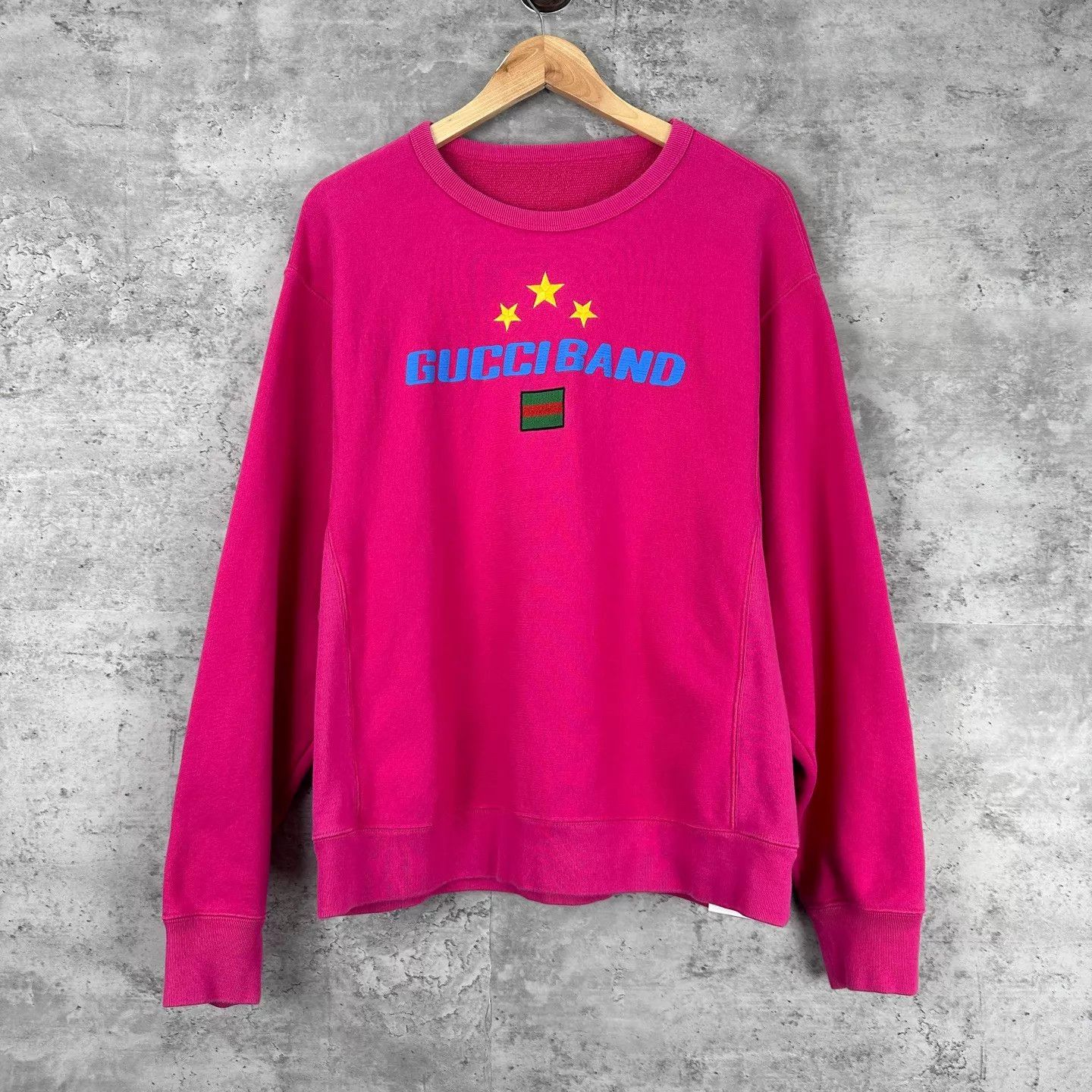 Gucci Gucci Star Logo Long Sleeve Fuchsia Sweatshirt M Size M / US 6-8 / IT 42-44 - 1 Thumbnail
