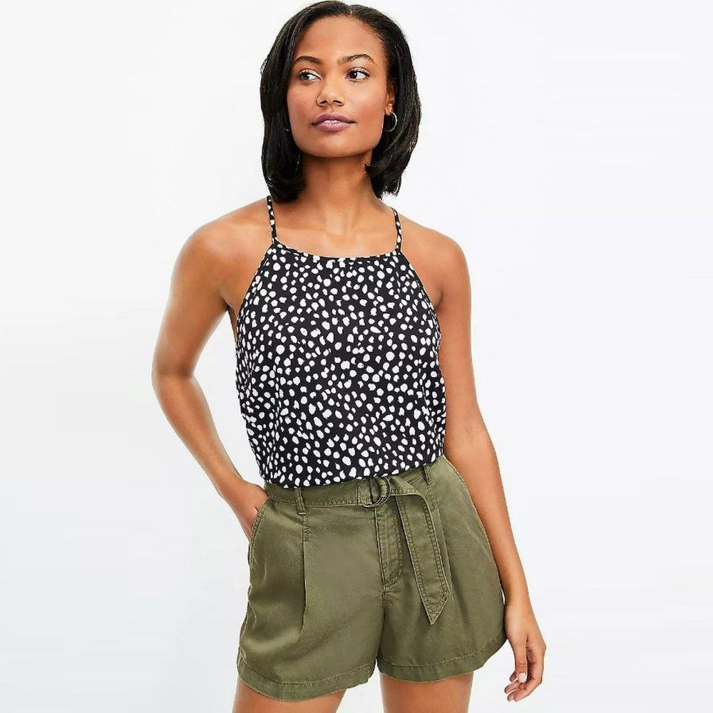 Loft NWT New $50 LOFT Spotted Halter Top Size M Size XS / US 0-2 / IT 36-38 - 1 Thumbnail