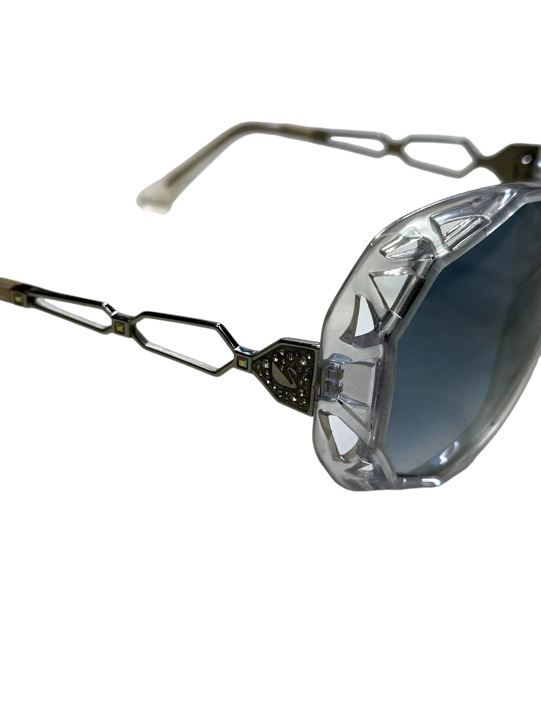 Swarovski Swarovski crystal round swan sunglasses Size ONE SIZE - 4 Thumbnail