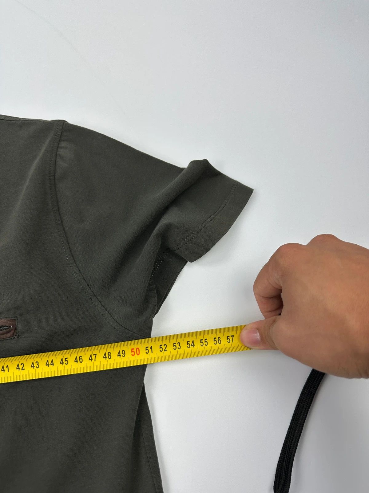 Prada Prada Milano Zip Chest Pocket Khaki Tee Size US M / EU 48-50 / 2 - 7 Thumbnail