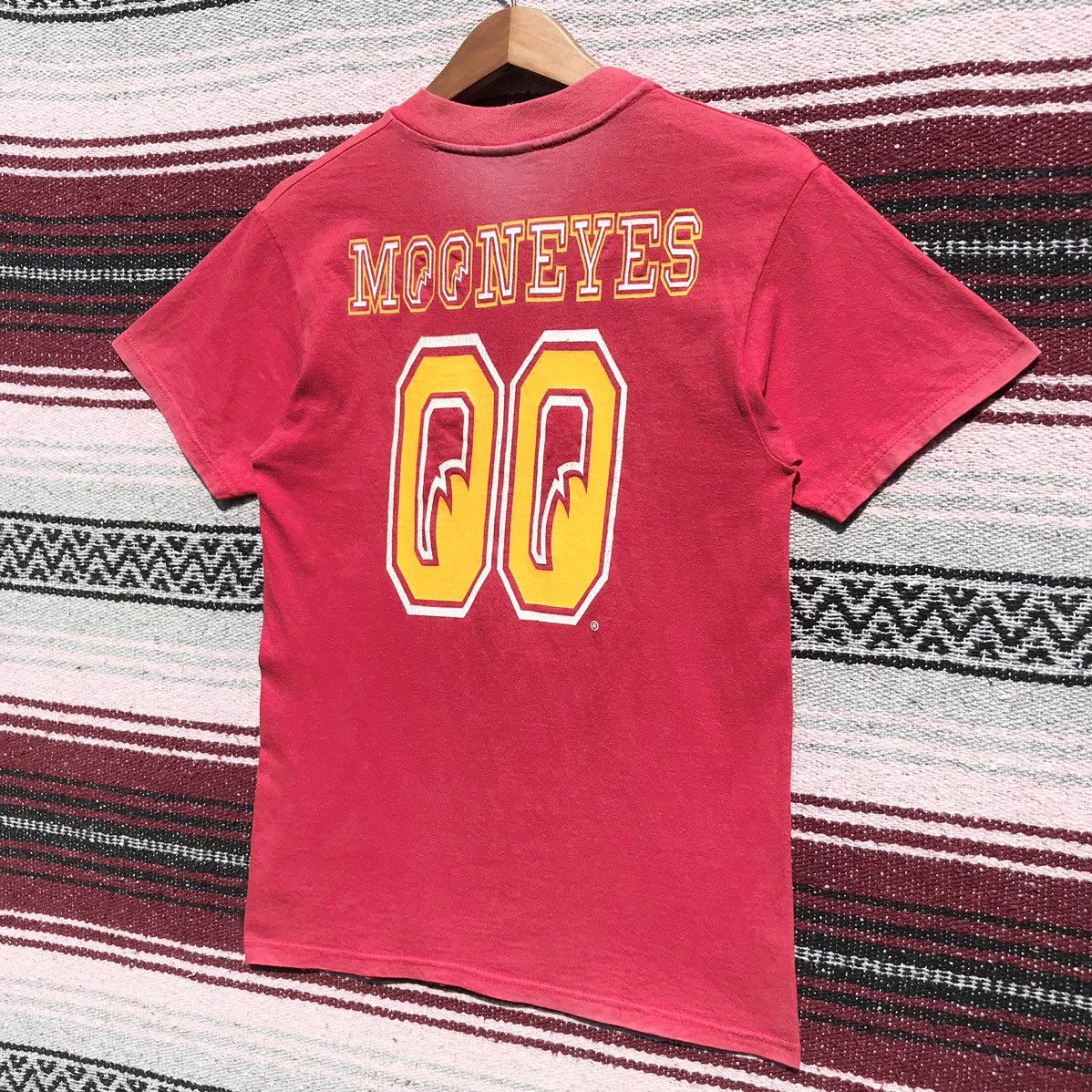 Japanese Brand Vintage 90s Moon Eyes Tee Moon Eyes Equipment Co. SunFaded Size US S / EU 44-46 / 1 - 4 Thumbnail