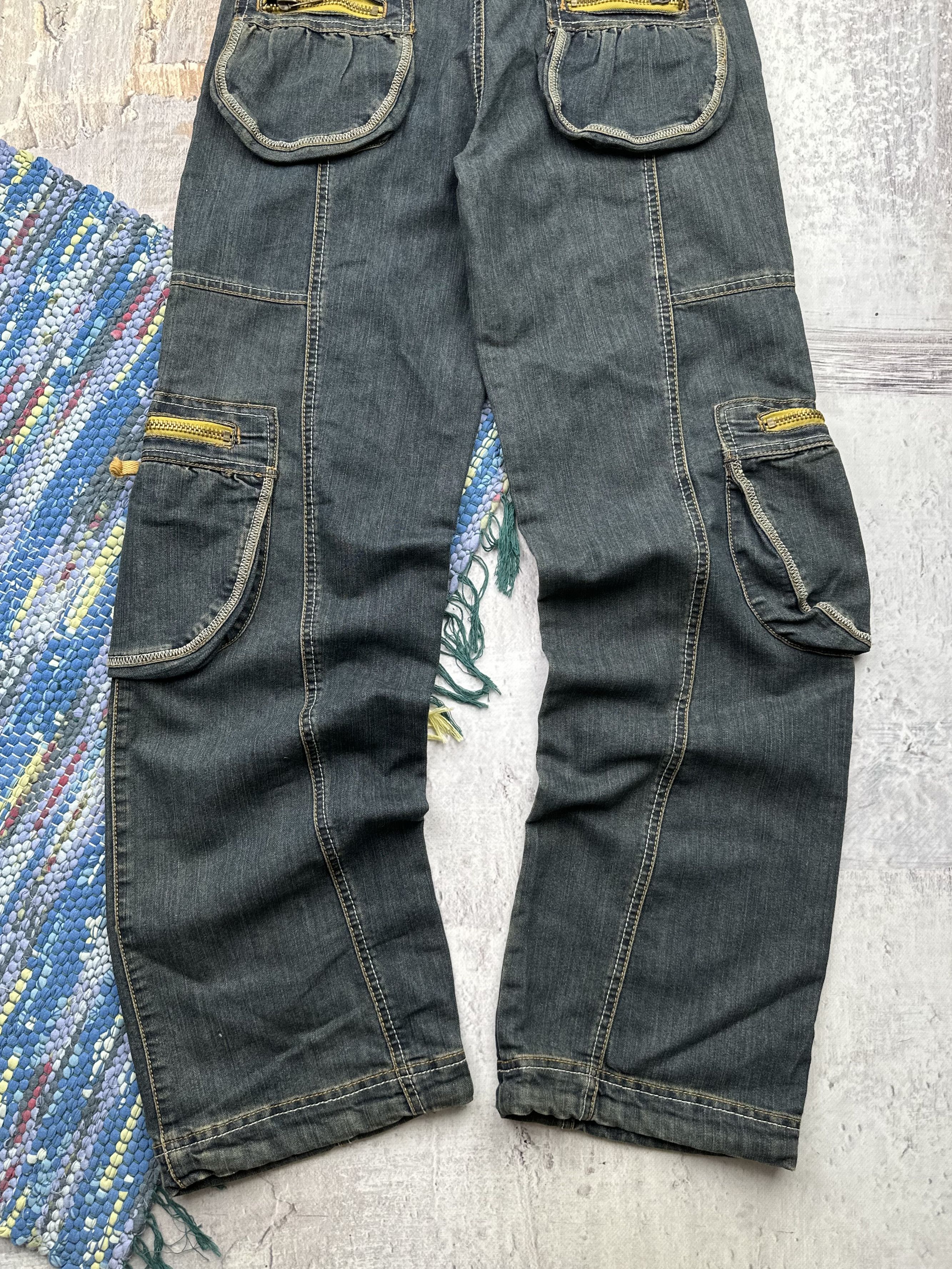 Japanese Brand Vintage Cargo Wide Jeans A470(87) Size US 29 - 6 Thumbnail