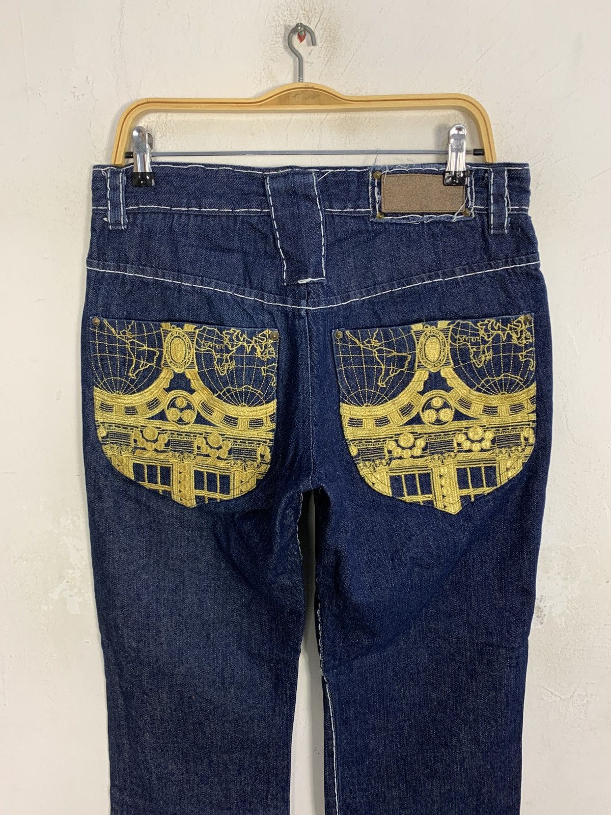 Japanese Brand Bagarch Pegasus Baggy Straight Cut Embroidery Pocket Size US 32 / EU 48 - 4 Thumbnail