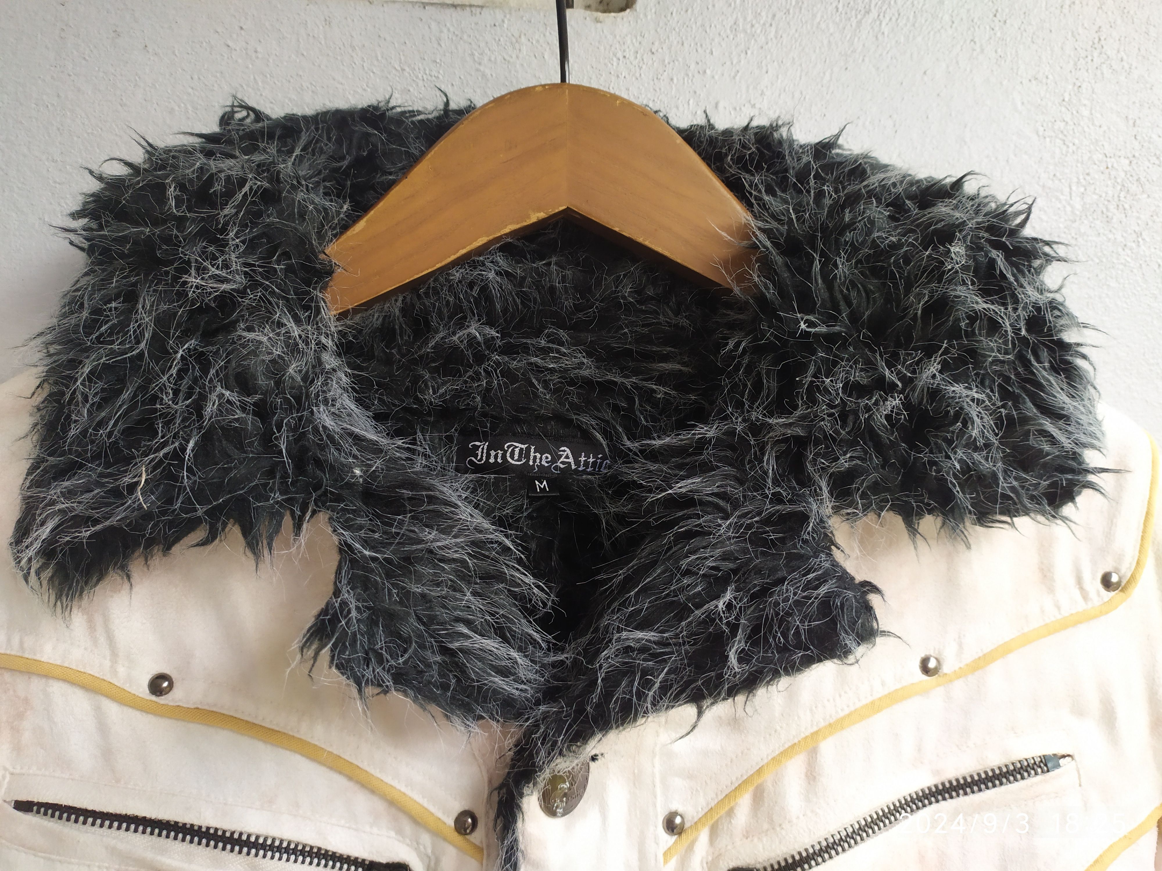 If Six Was Nine × Japanese Brand × Le Grande Bleu (L.G.B.) IN THE ATTIC Japanese Brand Fur Biker Jacket Rare Design Size US M / EU 48-50 / 2 - 7 Thumbnail