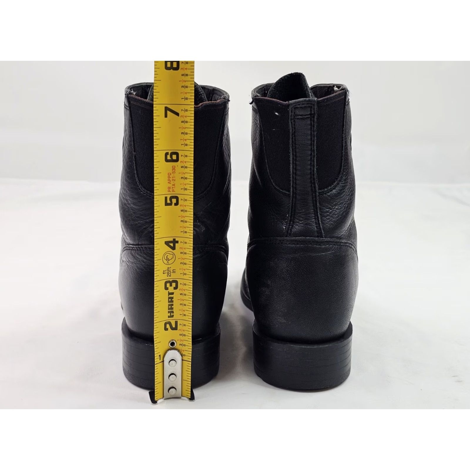 Ariat Ariat Heritage Lace Up Ankle Boots Men 6B Black Leather Combat Riding Roper Boots Size US 6 / IT 36 - 7 Thumbnail