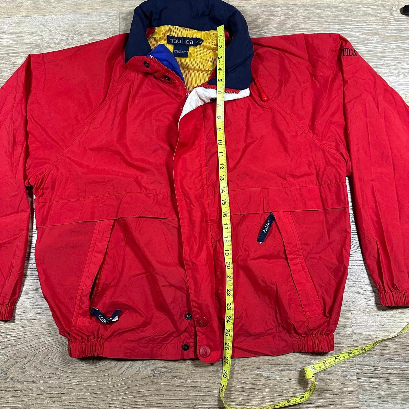 Nautica Nautica Mens Windbreaker Large Red Vintage Size US XL / EU 56 / 4 - 8 Thumbnail
